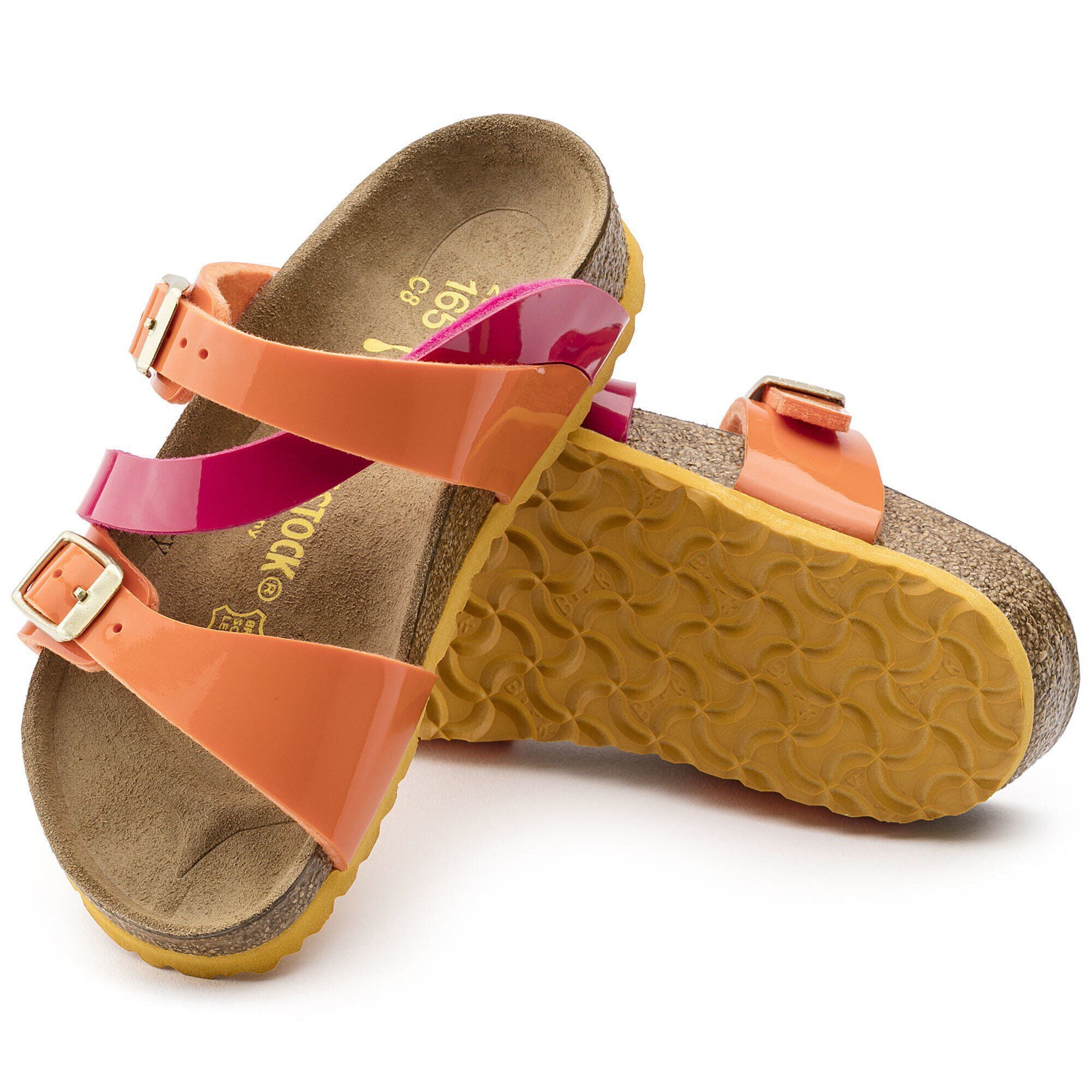Birkenstock yao tropical orange pink on sale