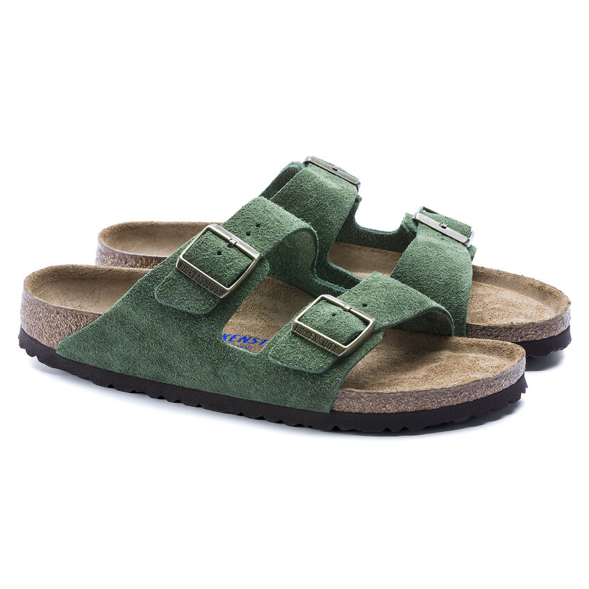 Arizona Soft Footbed Suede Leather Green |