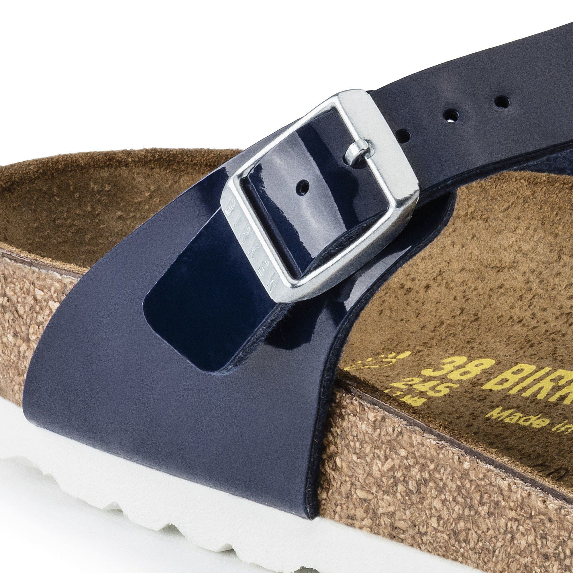 Gizeh Birko Flor Patent Dress Blue BIRKENSTOCK