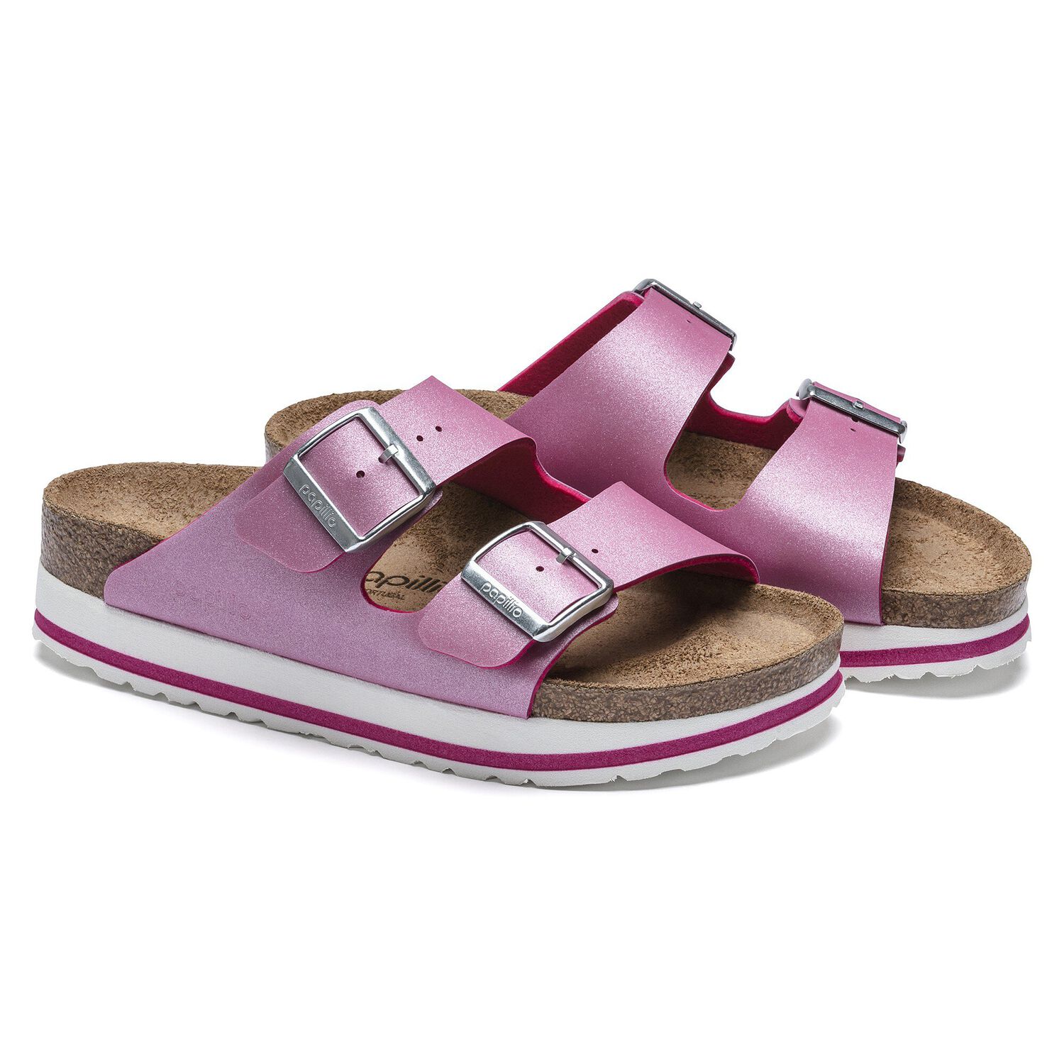 fuchsia birkenstocks