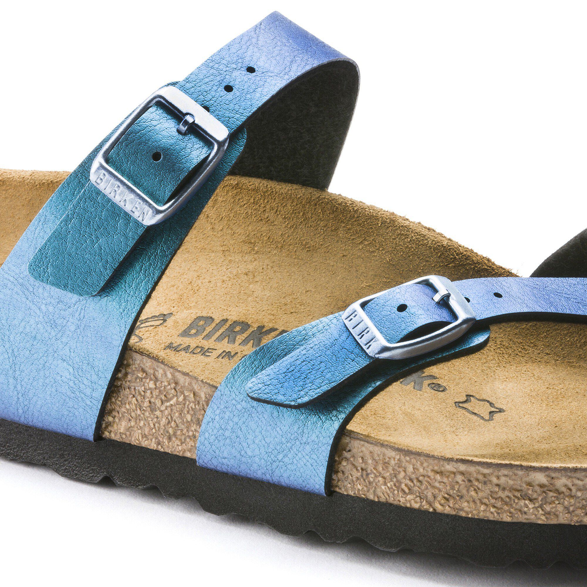 Birkenstock mayari metallic blue on sale