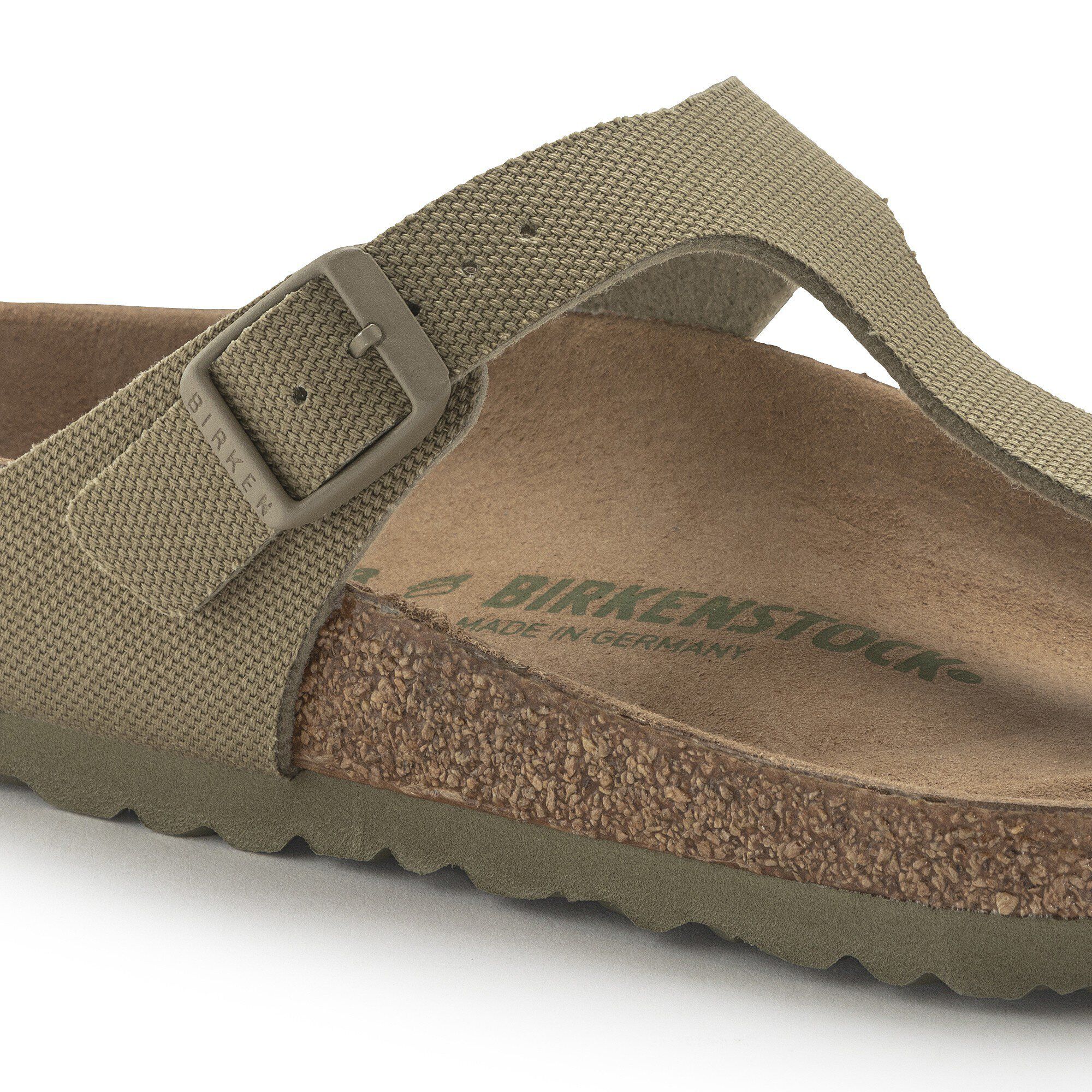 Gizeh Vegan Textile Faded Khaki BIRKENSTOCK