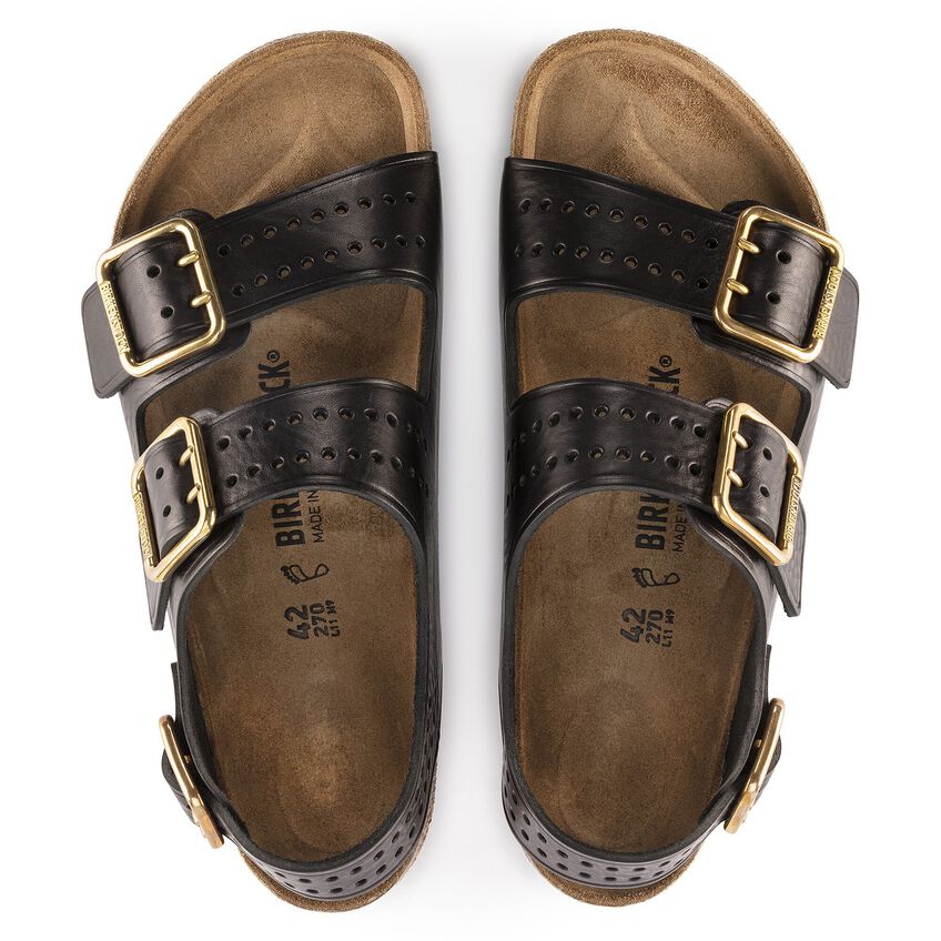 Milano Bold Leather Black | BIRKENSTOCK