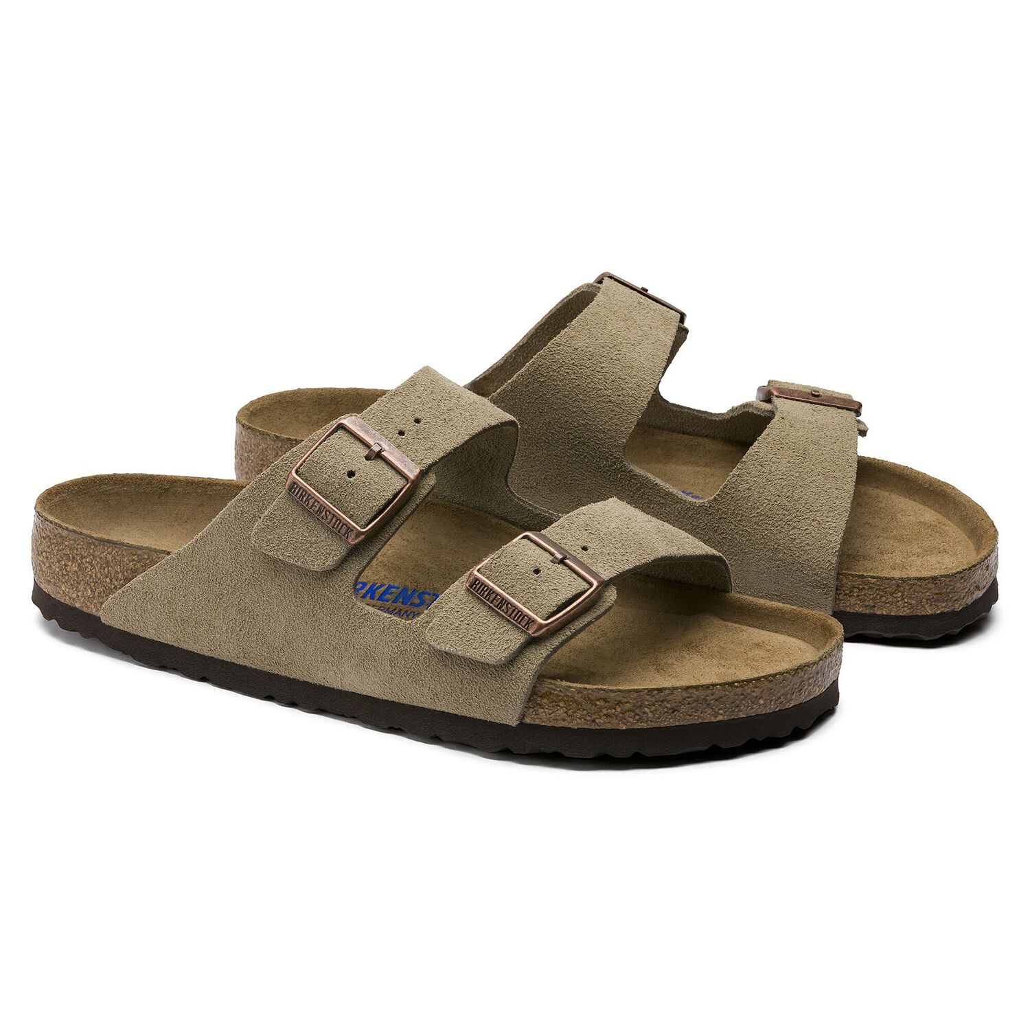 Arizona Suede Leather Taupe | shop online at BIRKENSTOCK