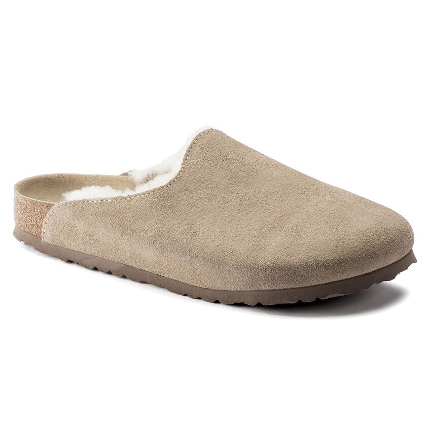 Amsterdam Shearling Leather Taupe | BIRKENSTOCK