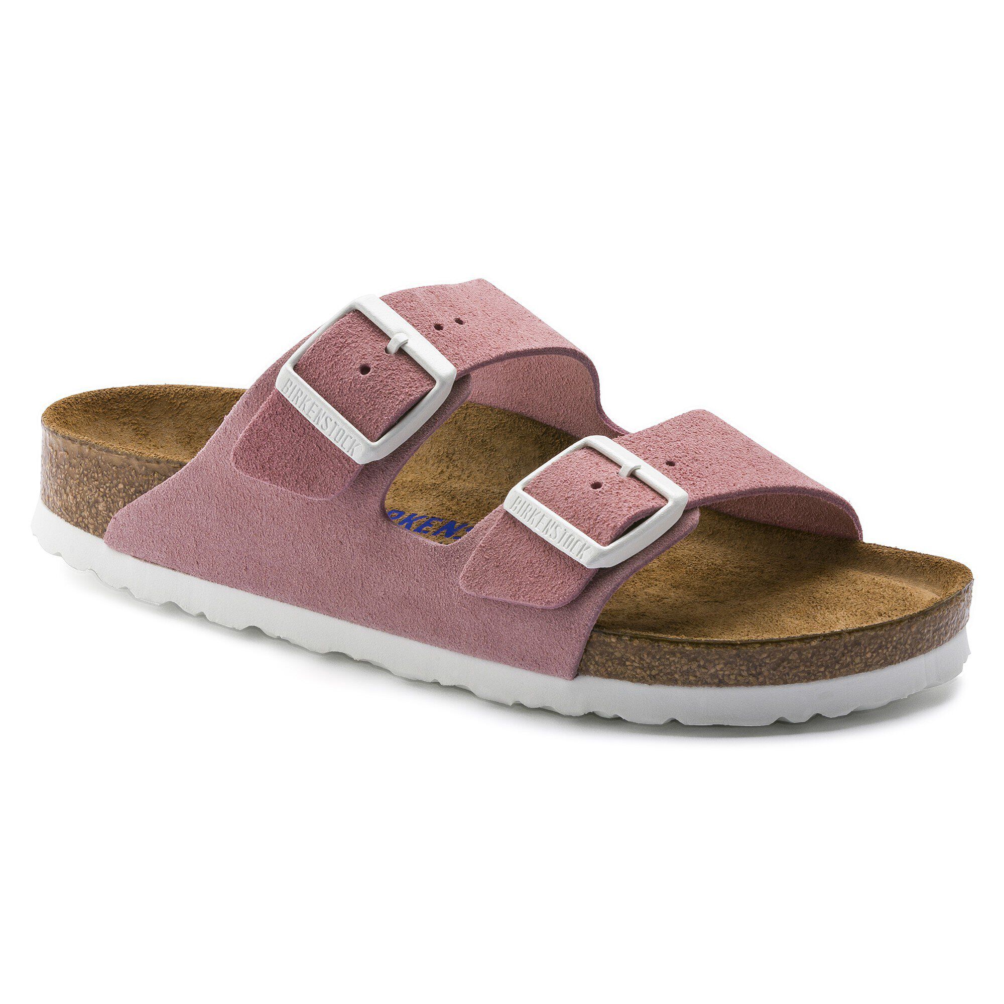 Birkenstock arizona clearance suede leather rose