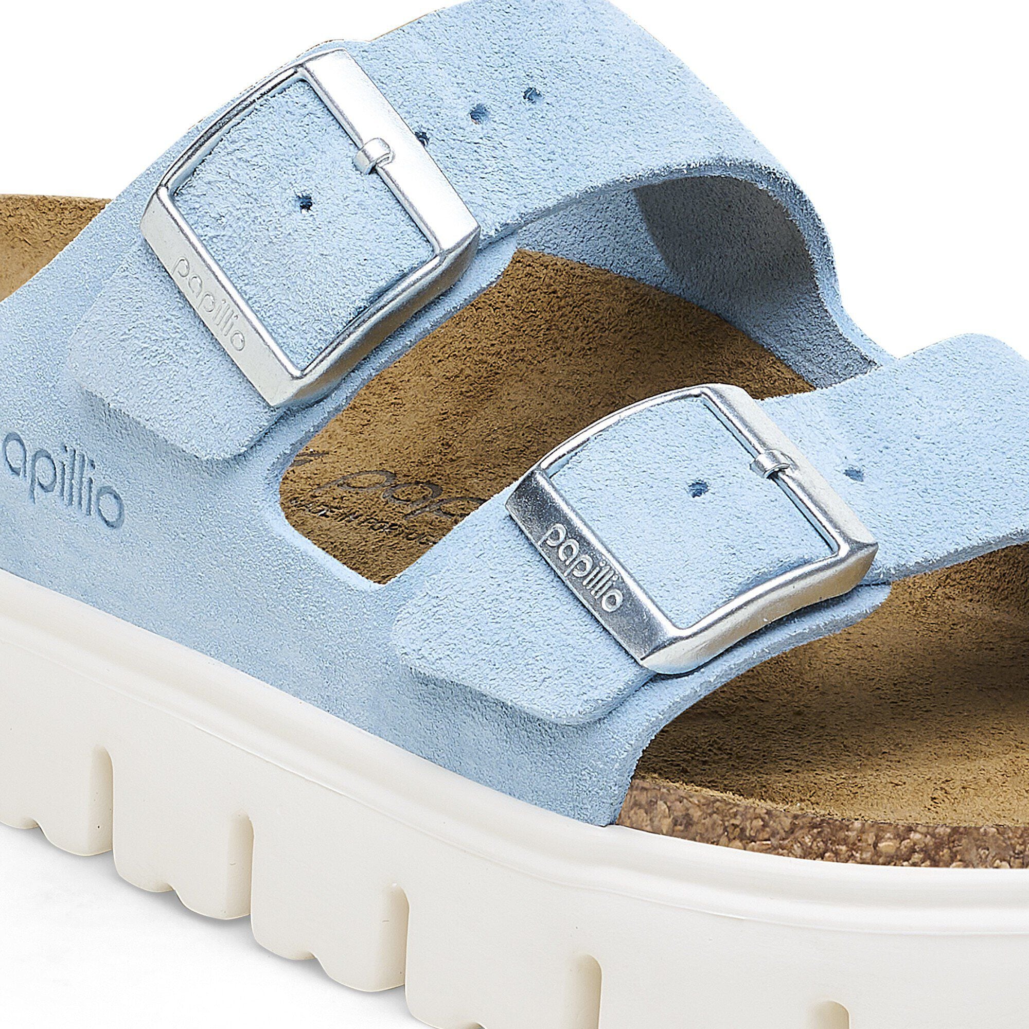 Arizona Chunky Suede Leather Mineral Blue BIRKENSTOCK