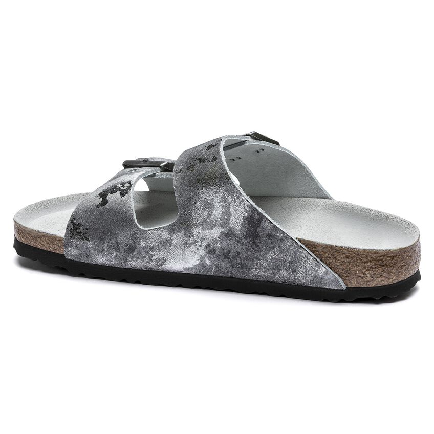 birkenstock vintage metallic gray silver