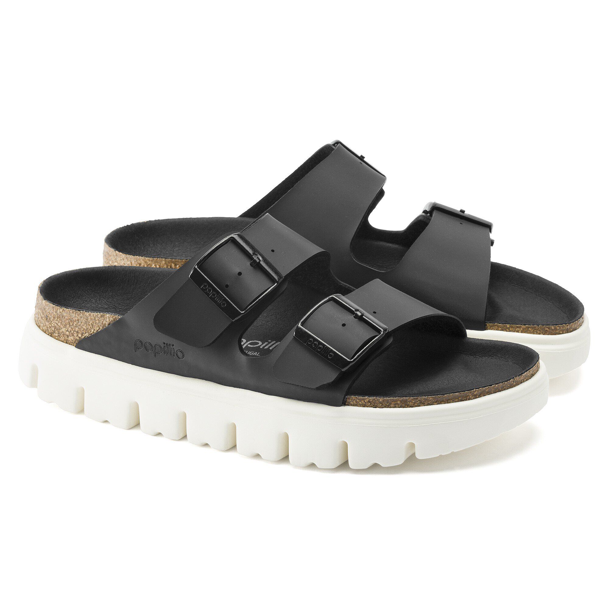 Birkenstock chunky damasko black sales