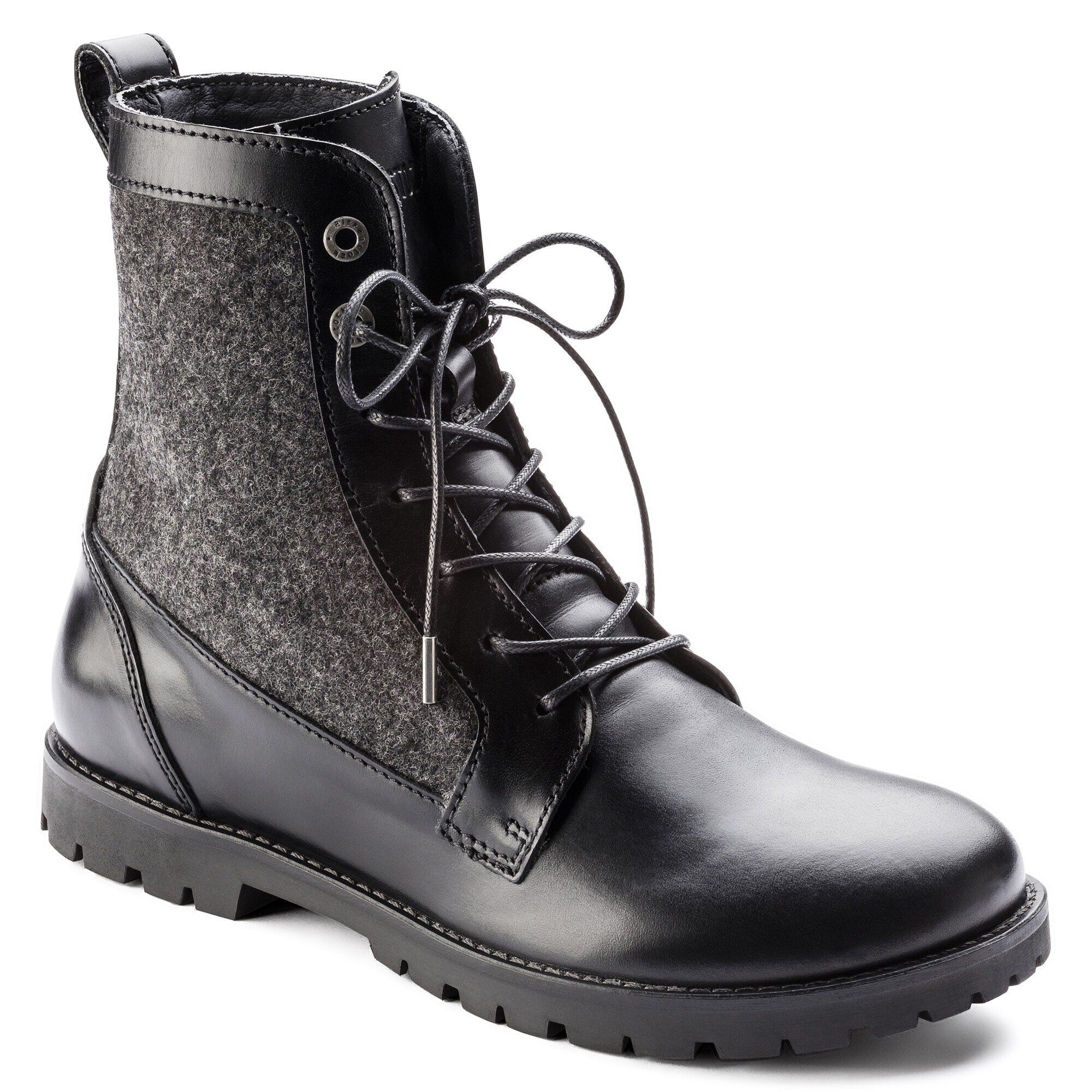 Gilford Natural Leather Felt Black