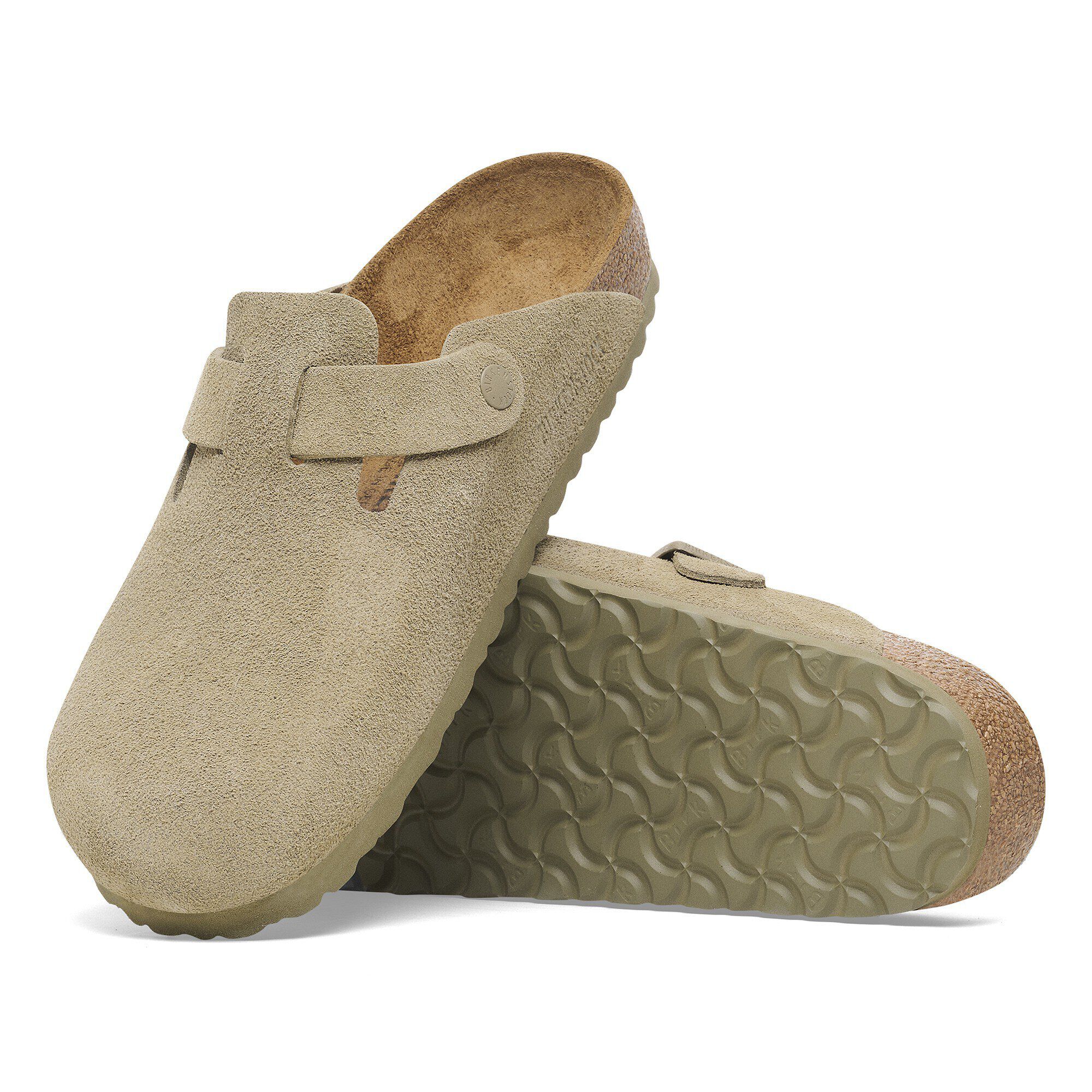 Boston Soft Footbed Suede Leather Faded Purple | BIRKENSTOCK