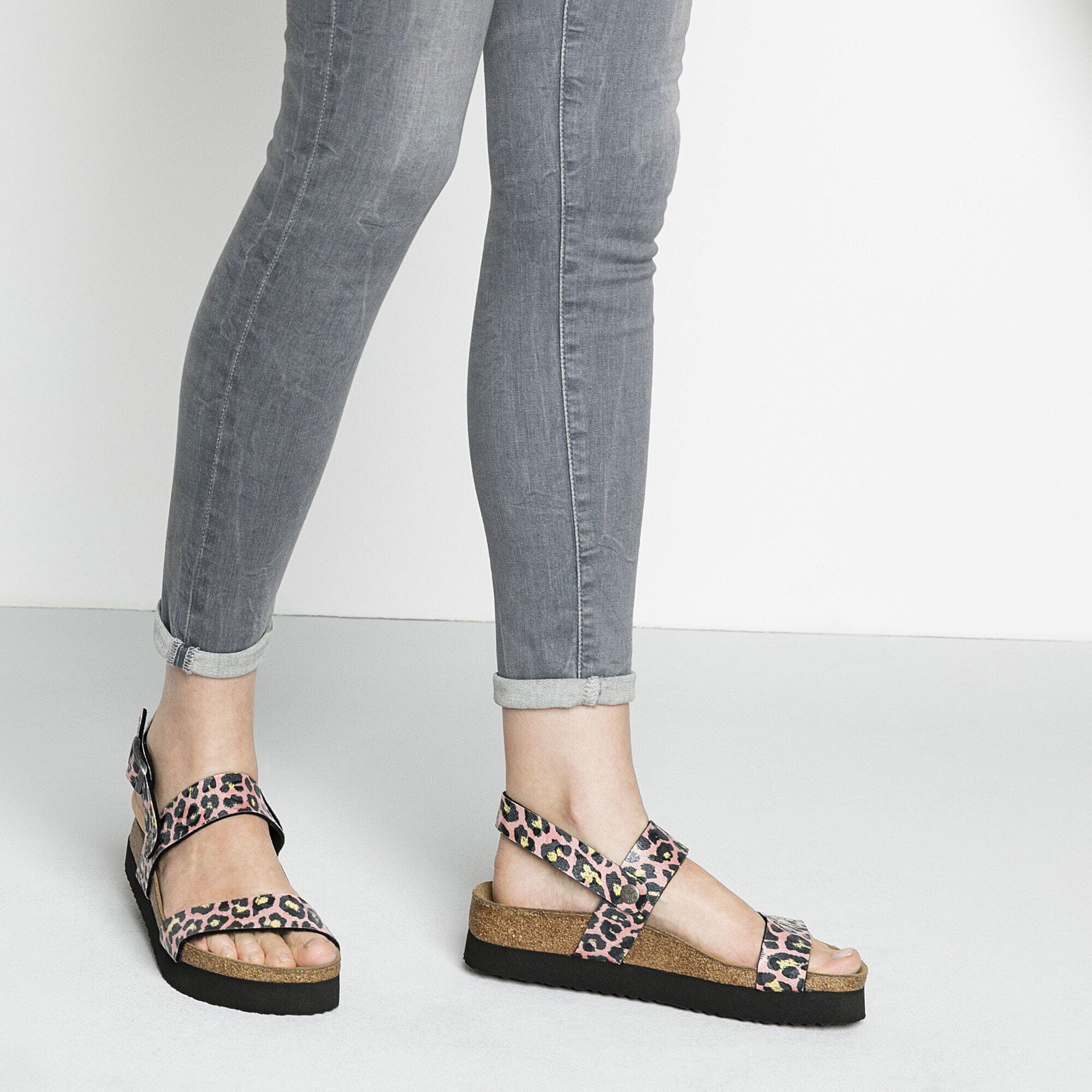 Papillio by birkenstock discount leopard slingback flat sandals