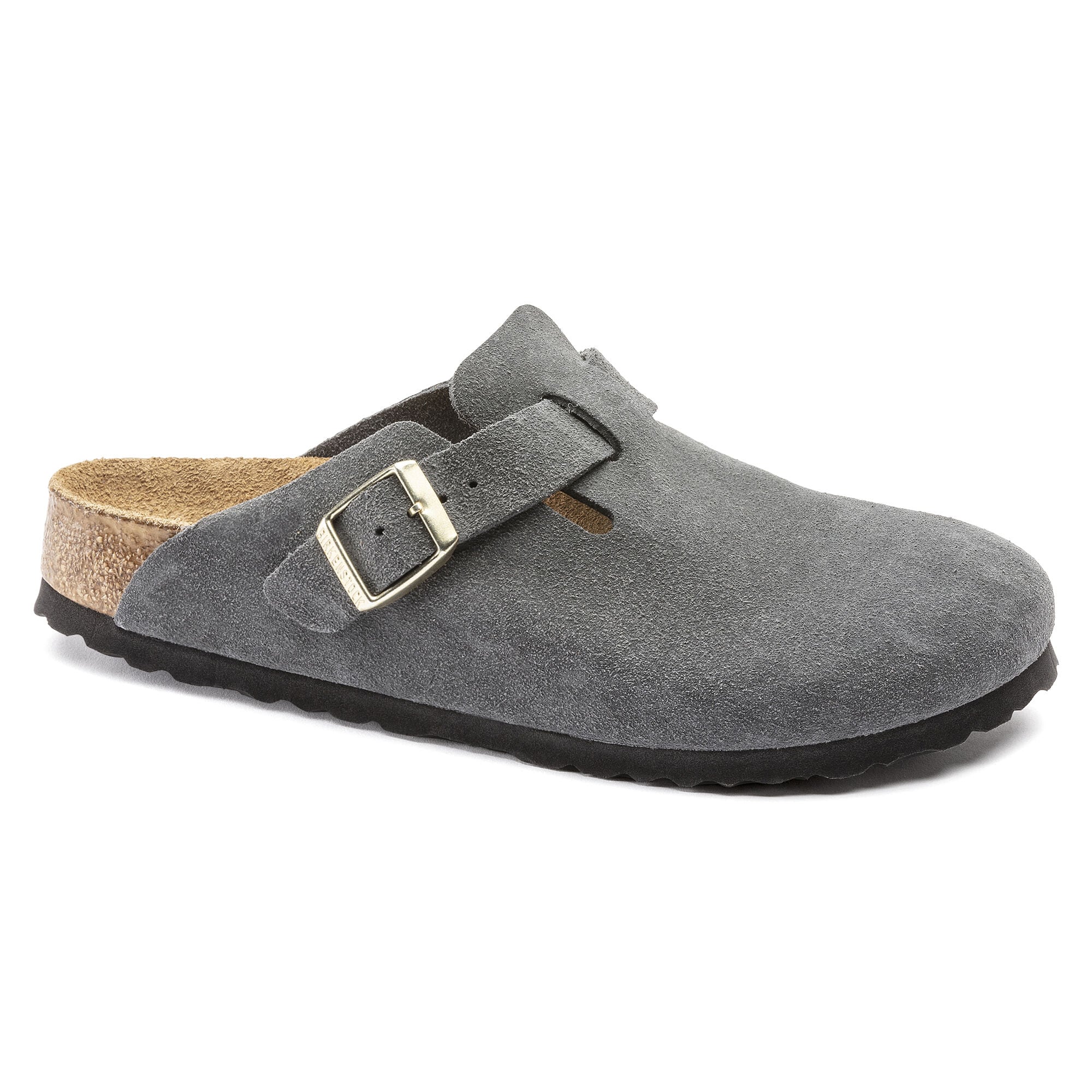 Boston Suede Leather Dark Gray