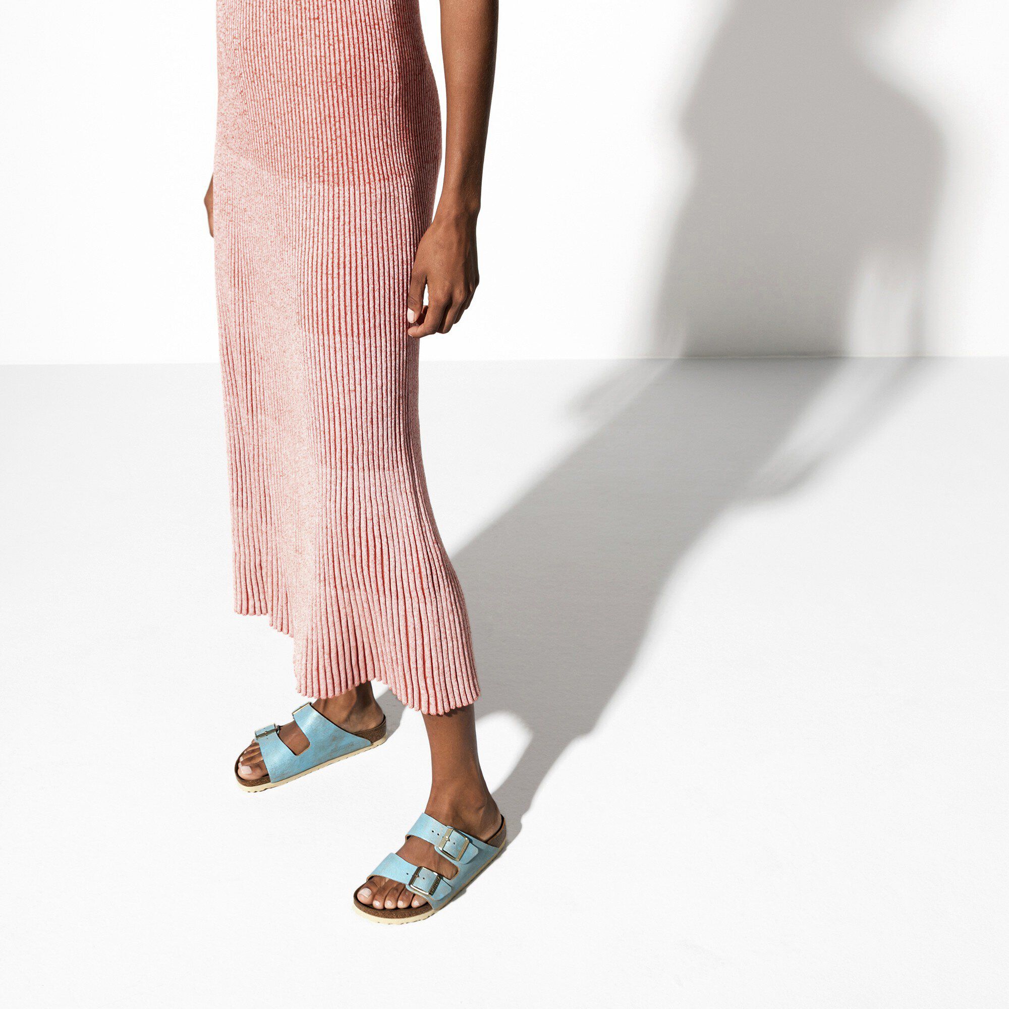 Washed metallic aqua deals birkenstock