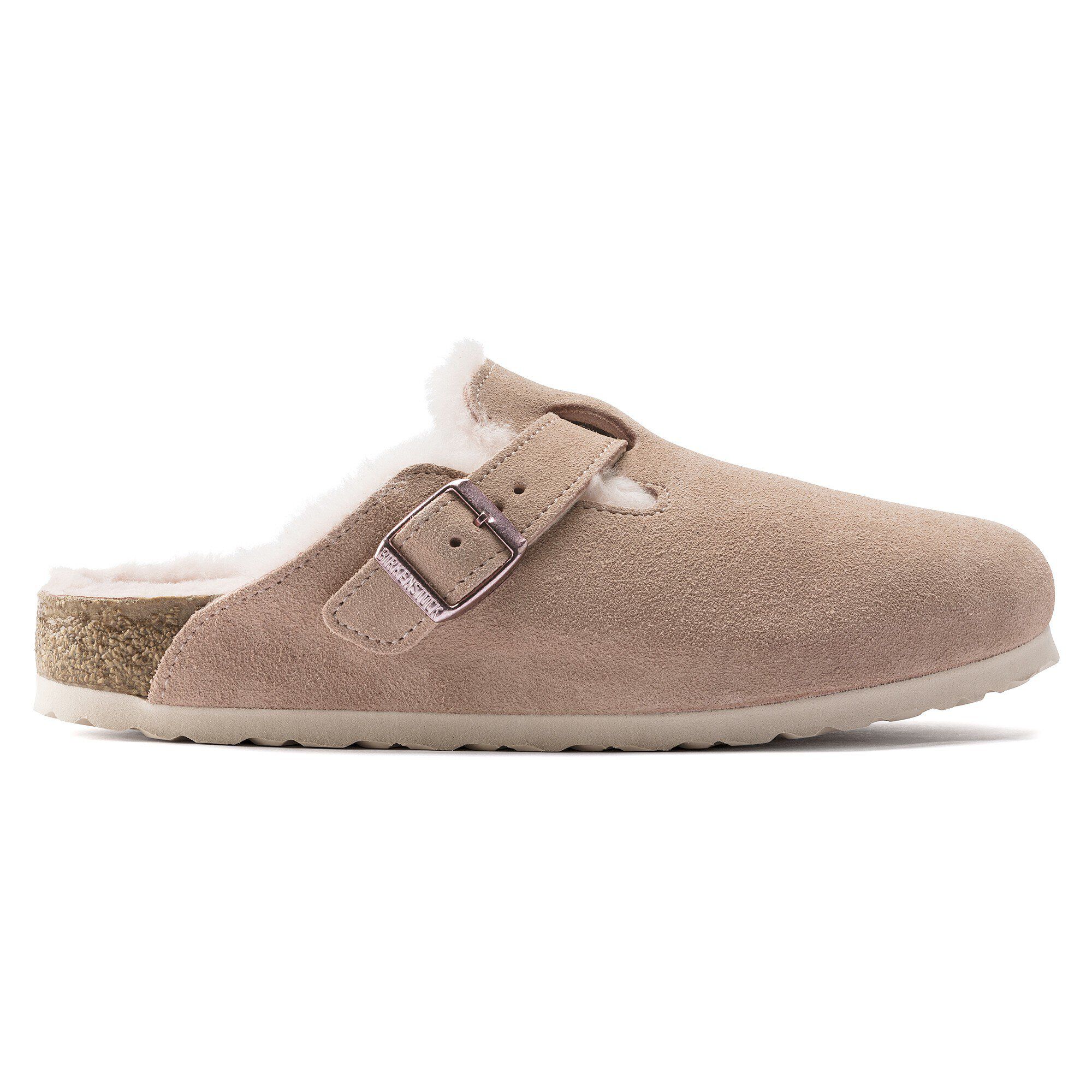 Boston shearling 2025 suede leather birkenstock