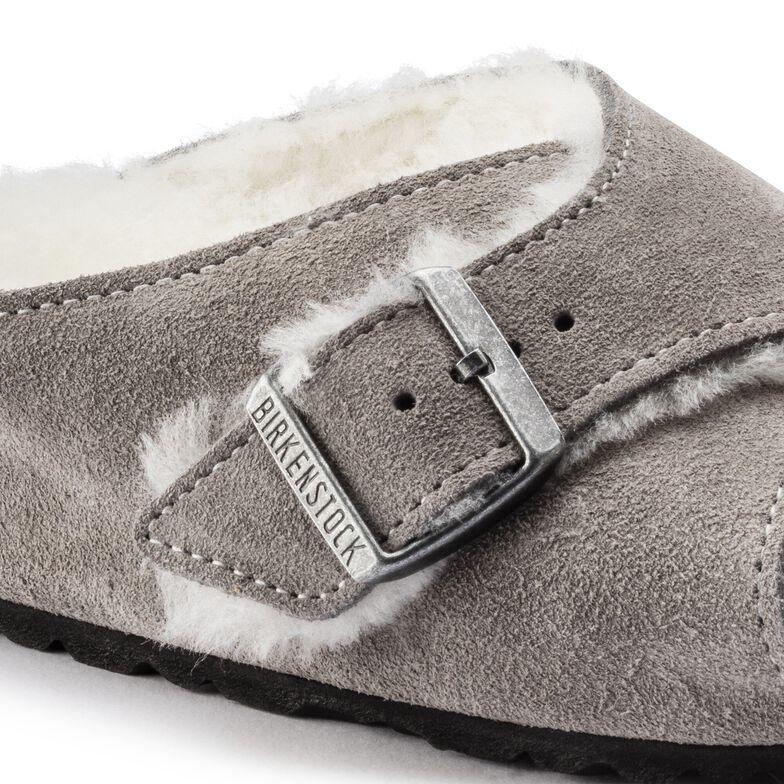 arosa shearling suede leather
