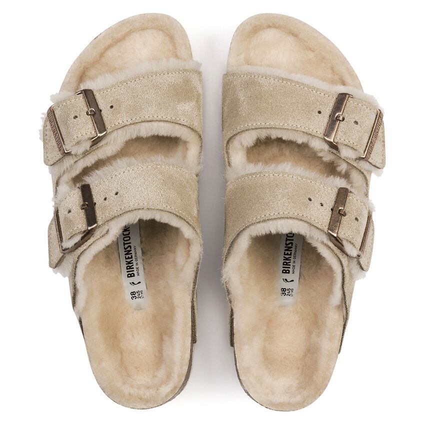 Klæbrig albue kind Arizona Shearling Suede Leather Nude | BIRKENSTOCK