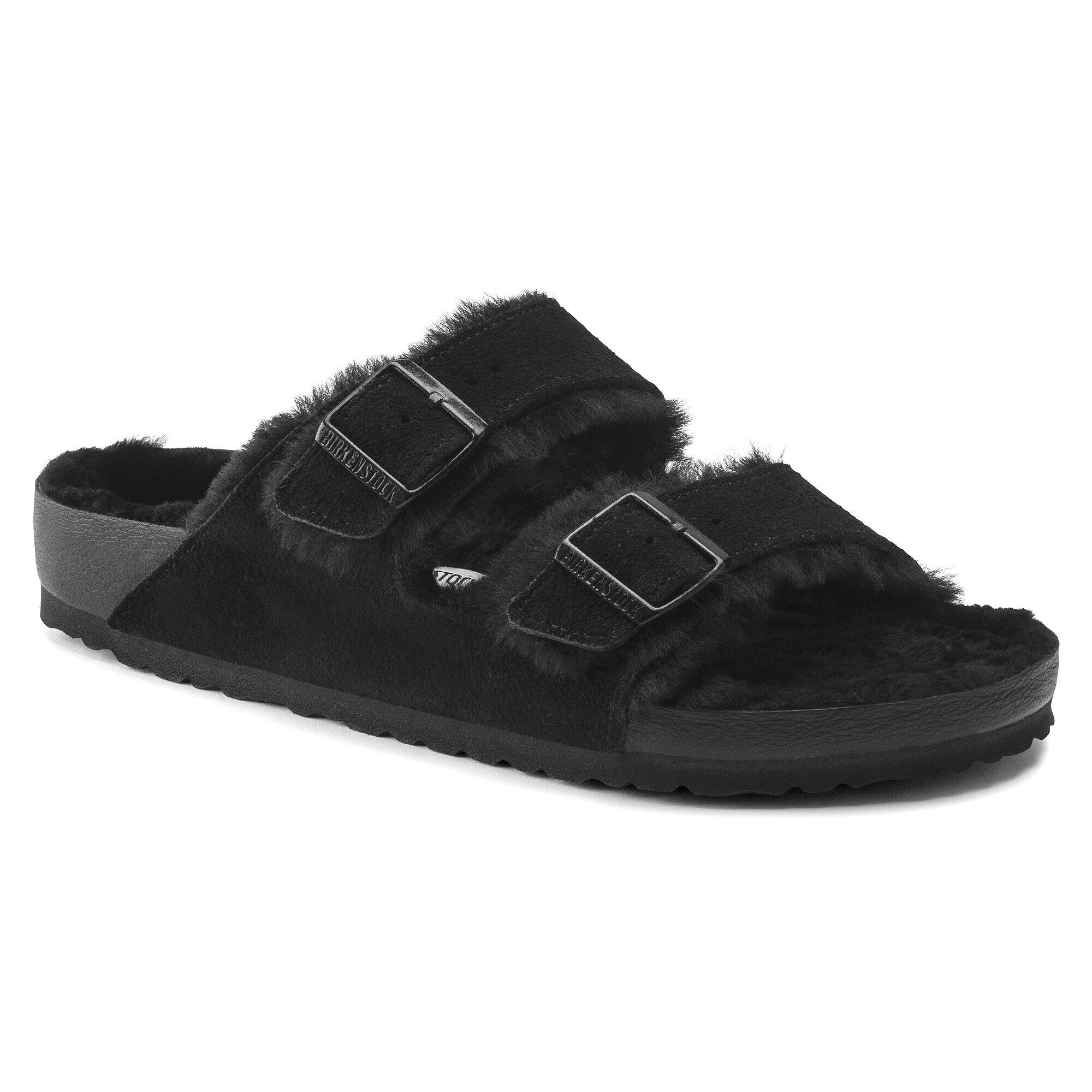 【特別訳あり特価】 Arizona Shearling Suede Leather Mocha/Black | BIRKENSTOCK 靴