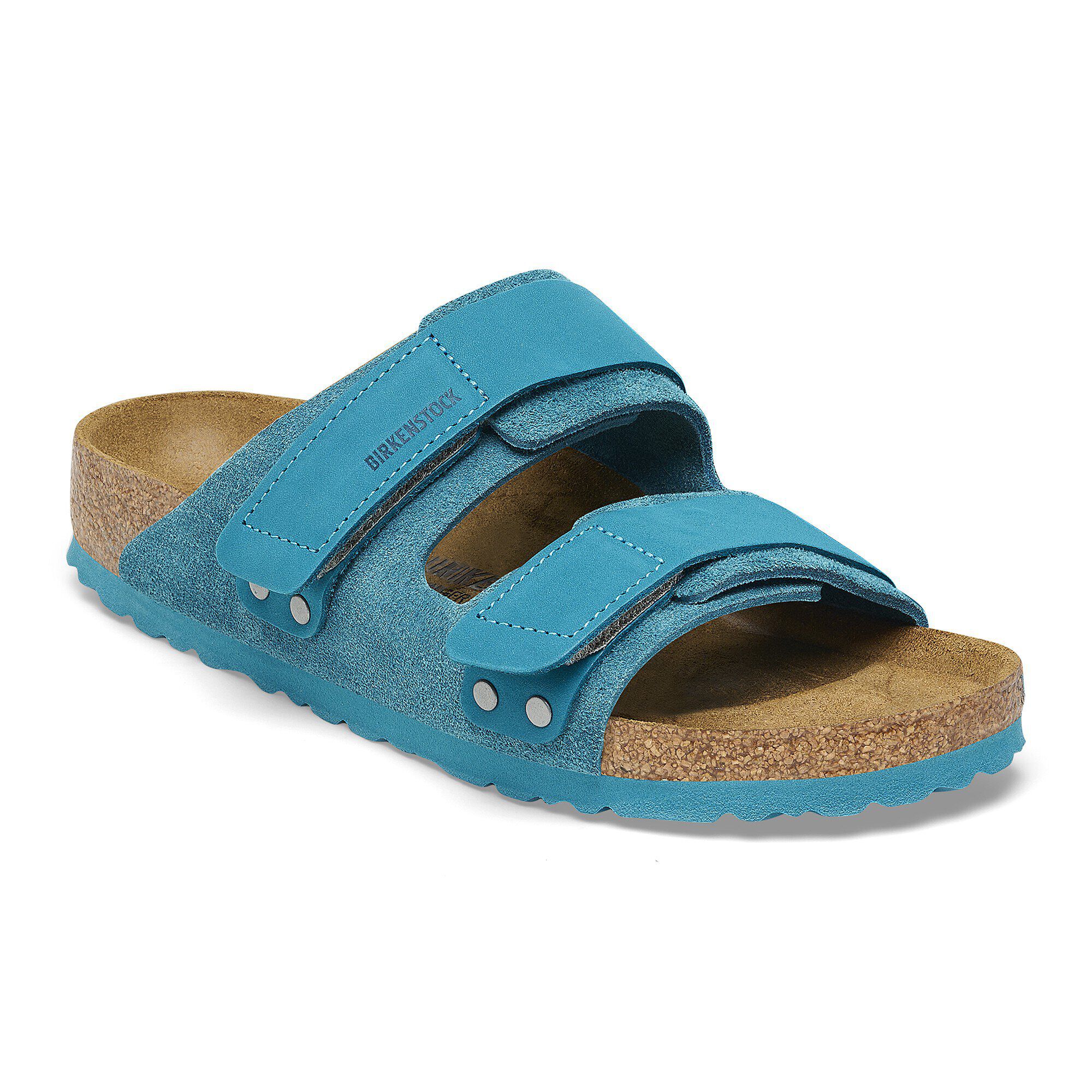 Uji Nubuck Suede Leather Deep Turquoise BIRKENSTOCK