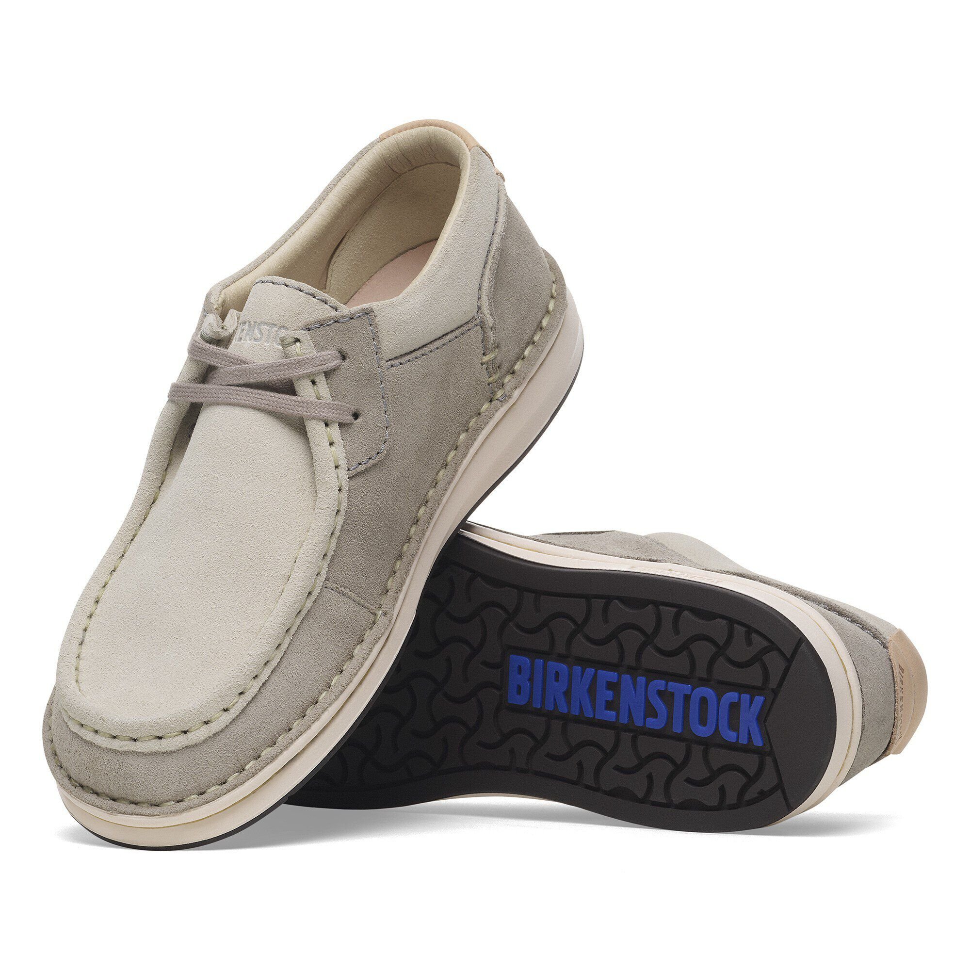 半額ストア Pasadena Suede BIRKENSTOCK | Coin/White Stone Leather 靴