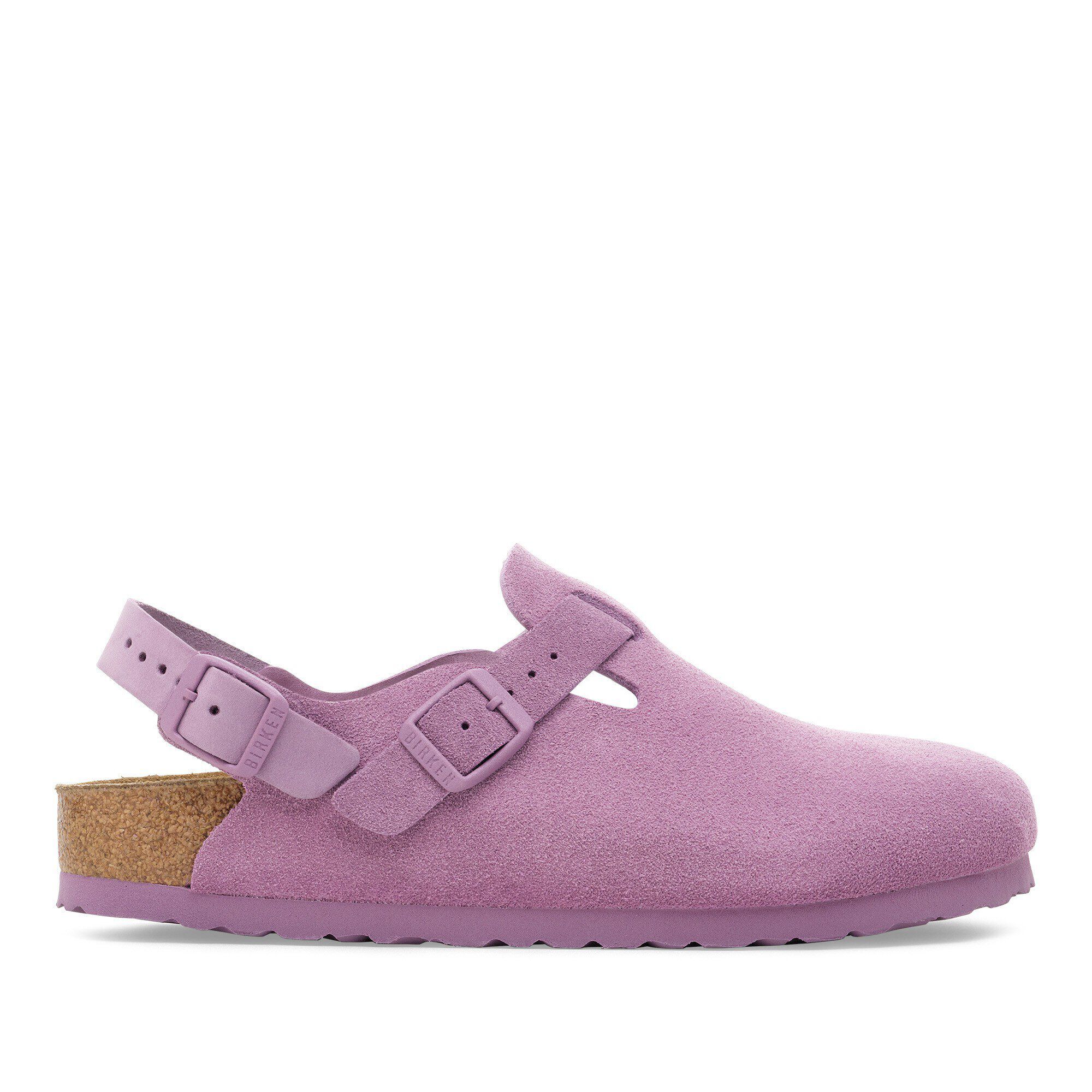 【関税&送料込】Birkenstock Stone Grey Suede Tokyo Slipper Tokio Suede Leather Stone Coin | BIRKENSTOCK