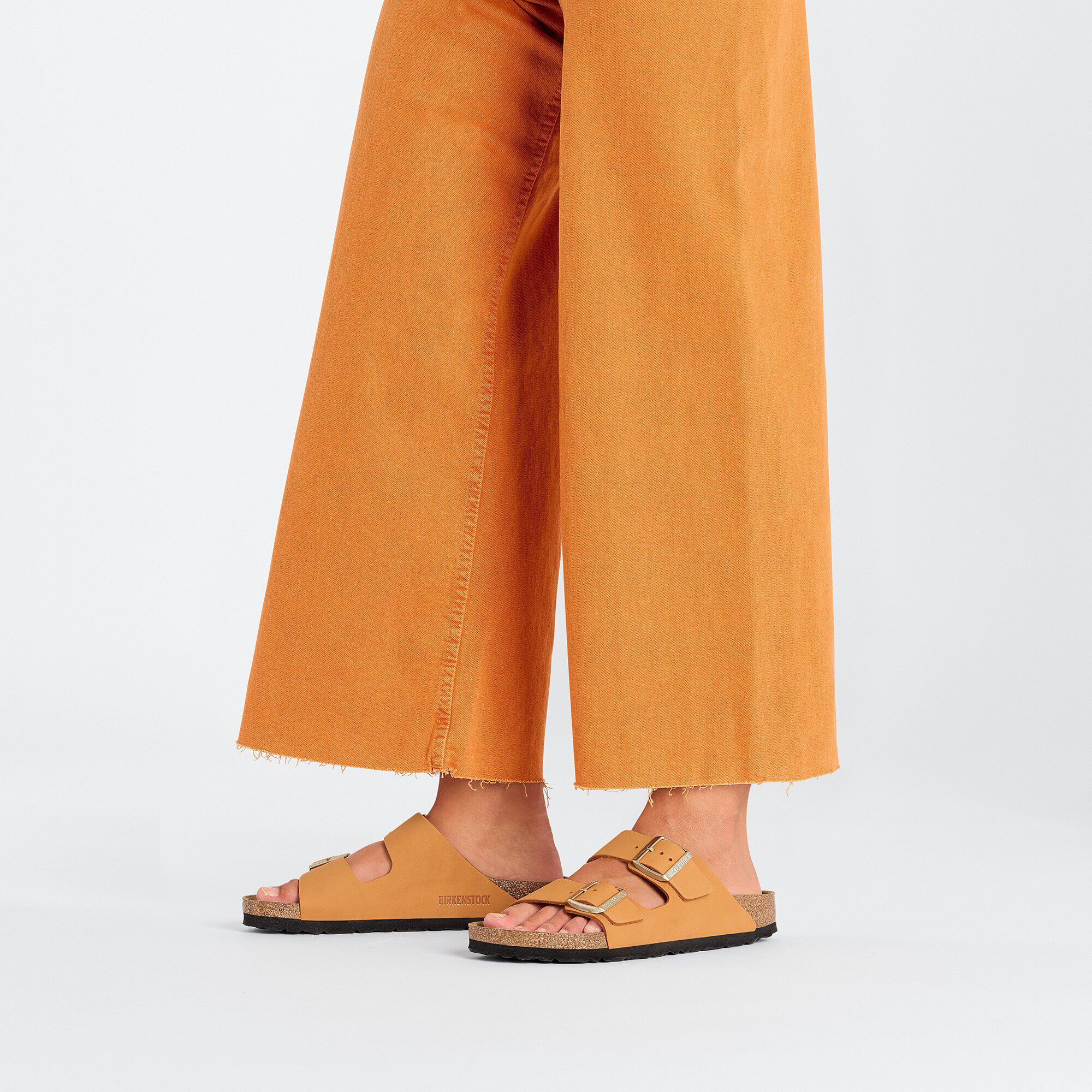 Arizona Nubuck Leather Burnt Orange BIRKENSTOCK