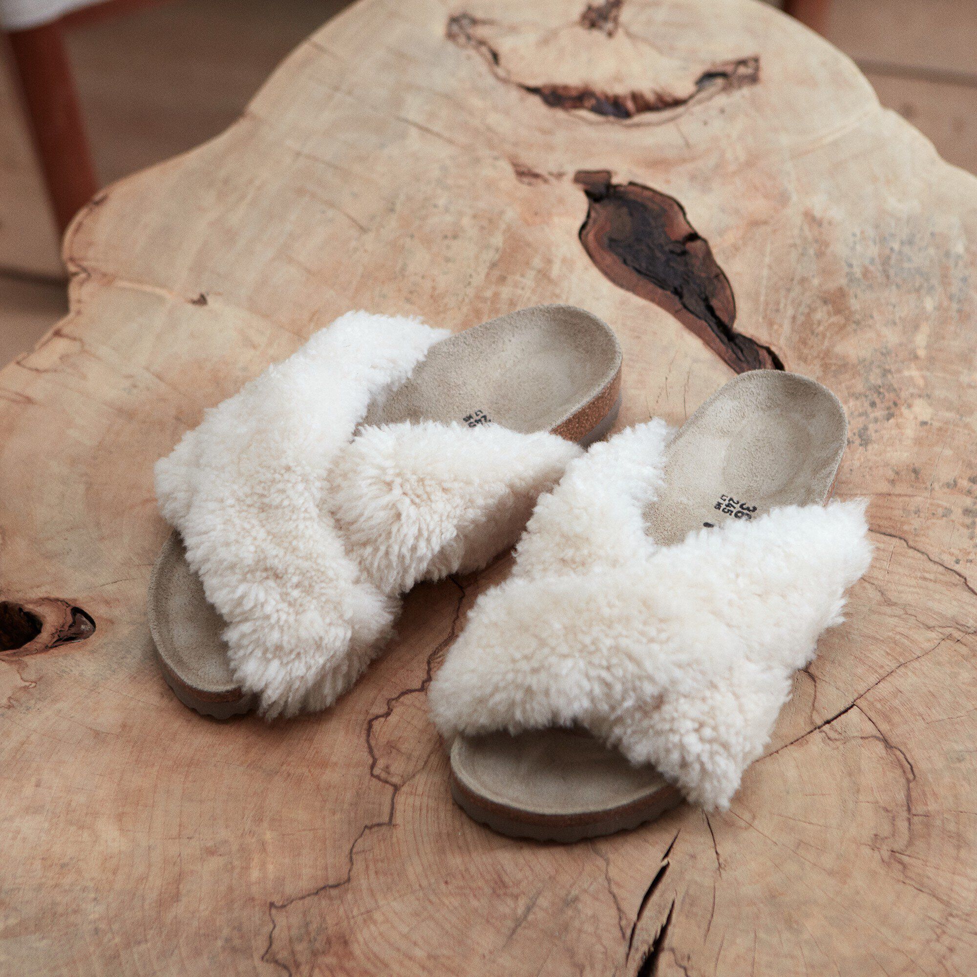 Birkenstock daytona sale shearling sandals