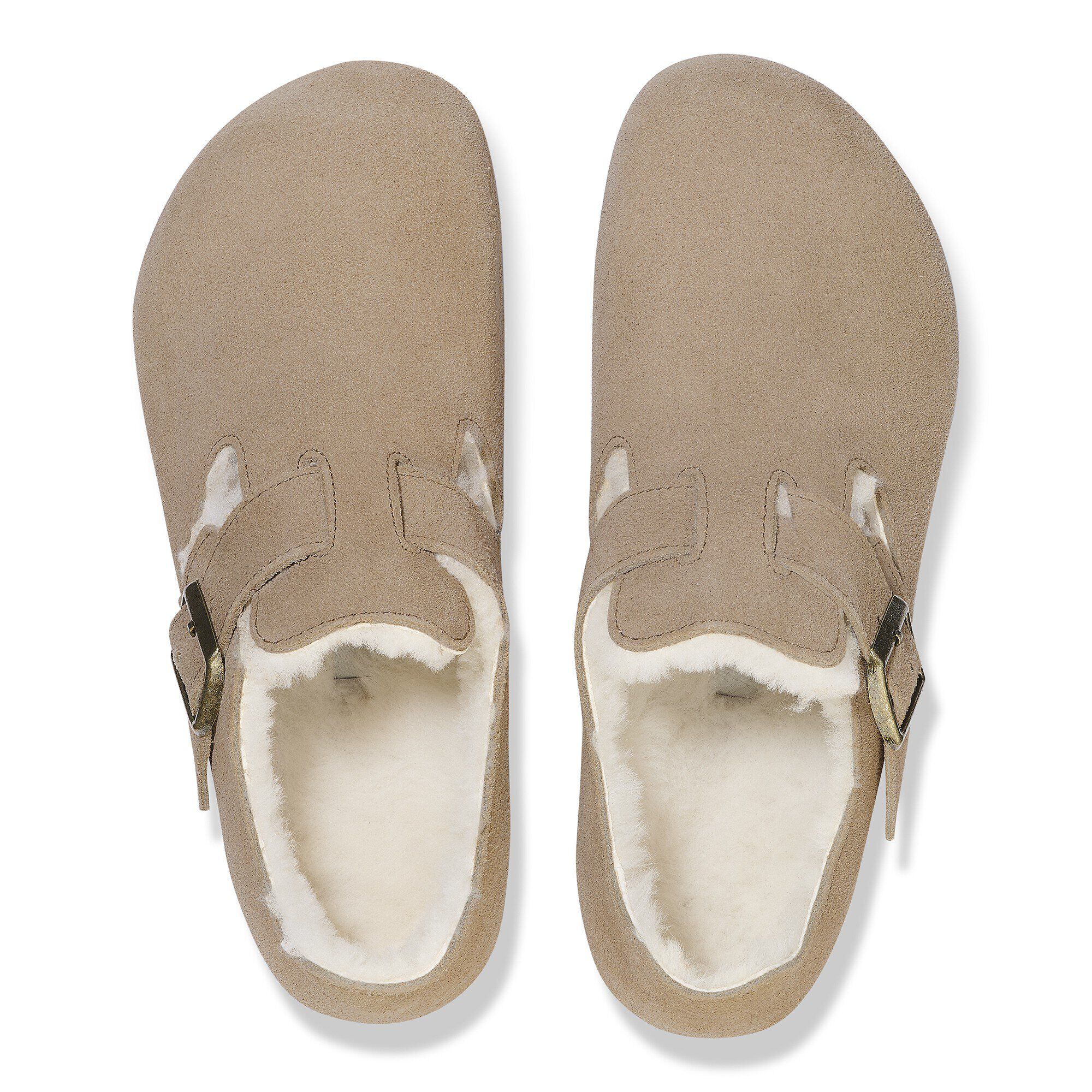 London Shearling Suede Leather Taupe | BIRKENSTOCK