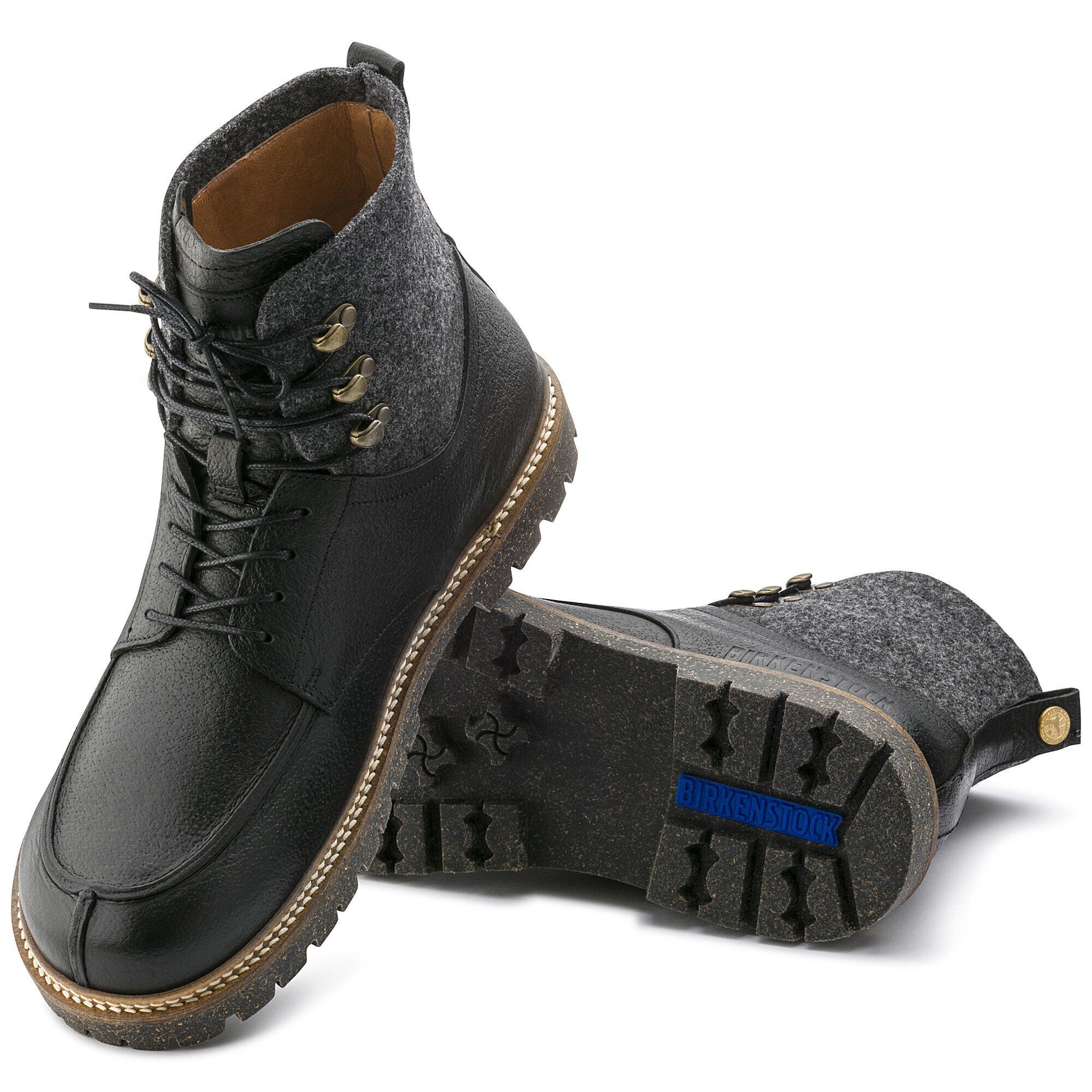 Timmins Embossed Natural Leather Black