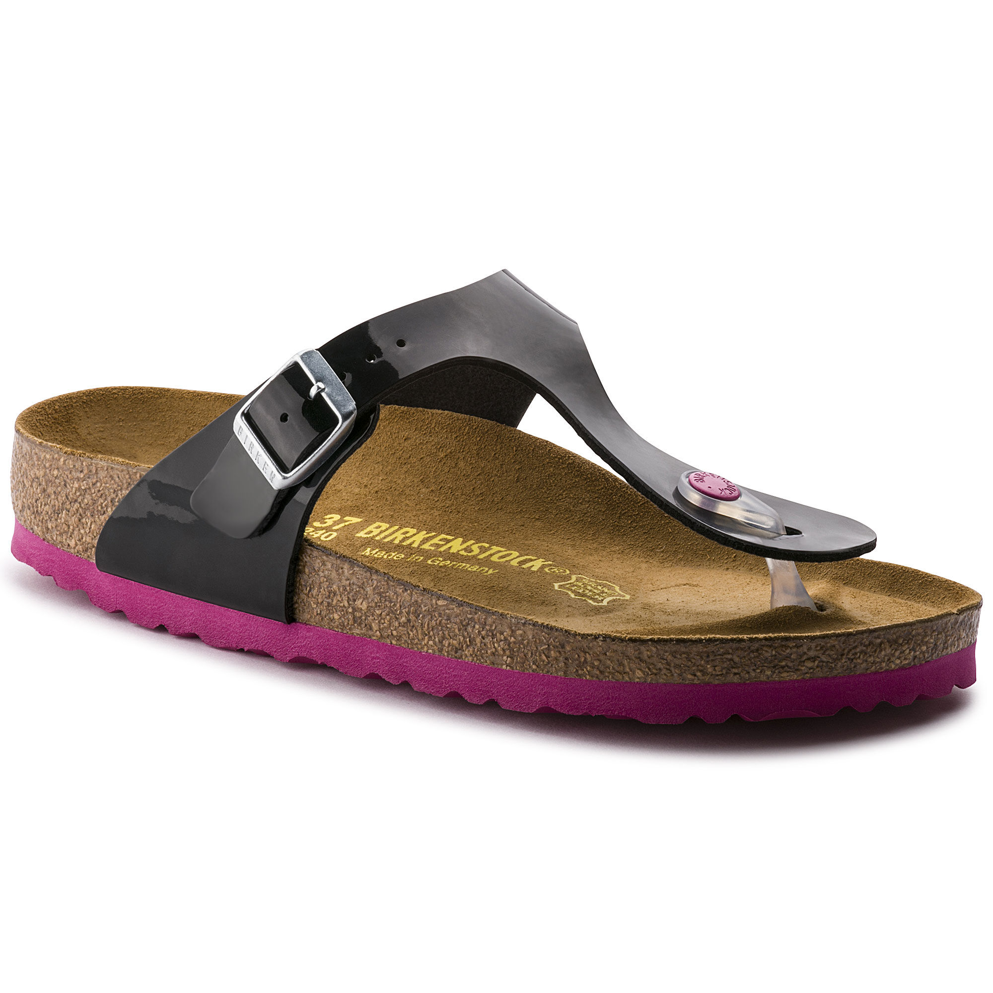 Gizeh Birko Flor Black Patent BIRKENSTOCK