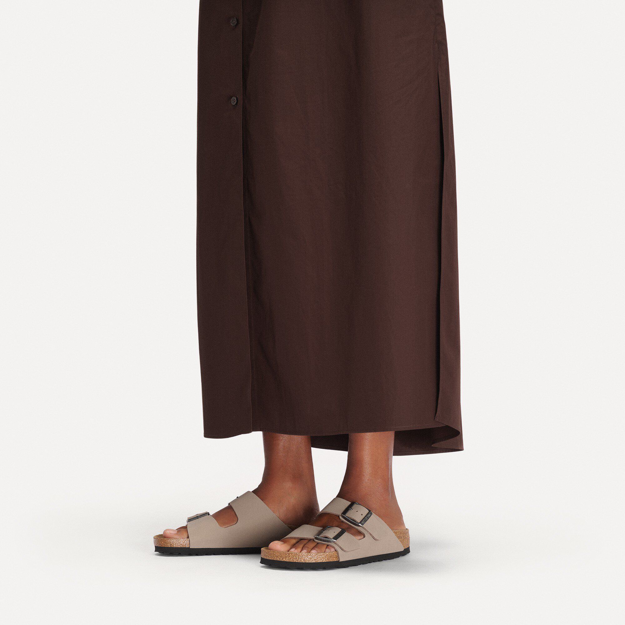 Arizona Birko-Flor Nubuk with a female model