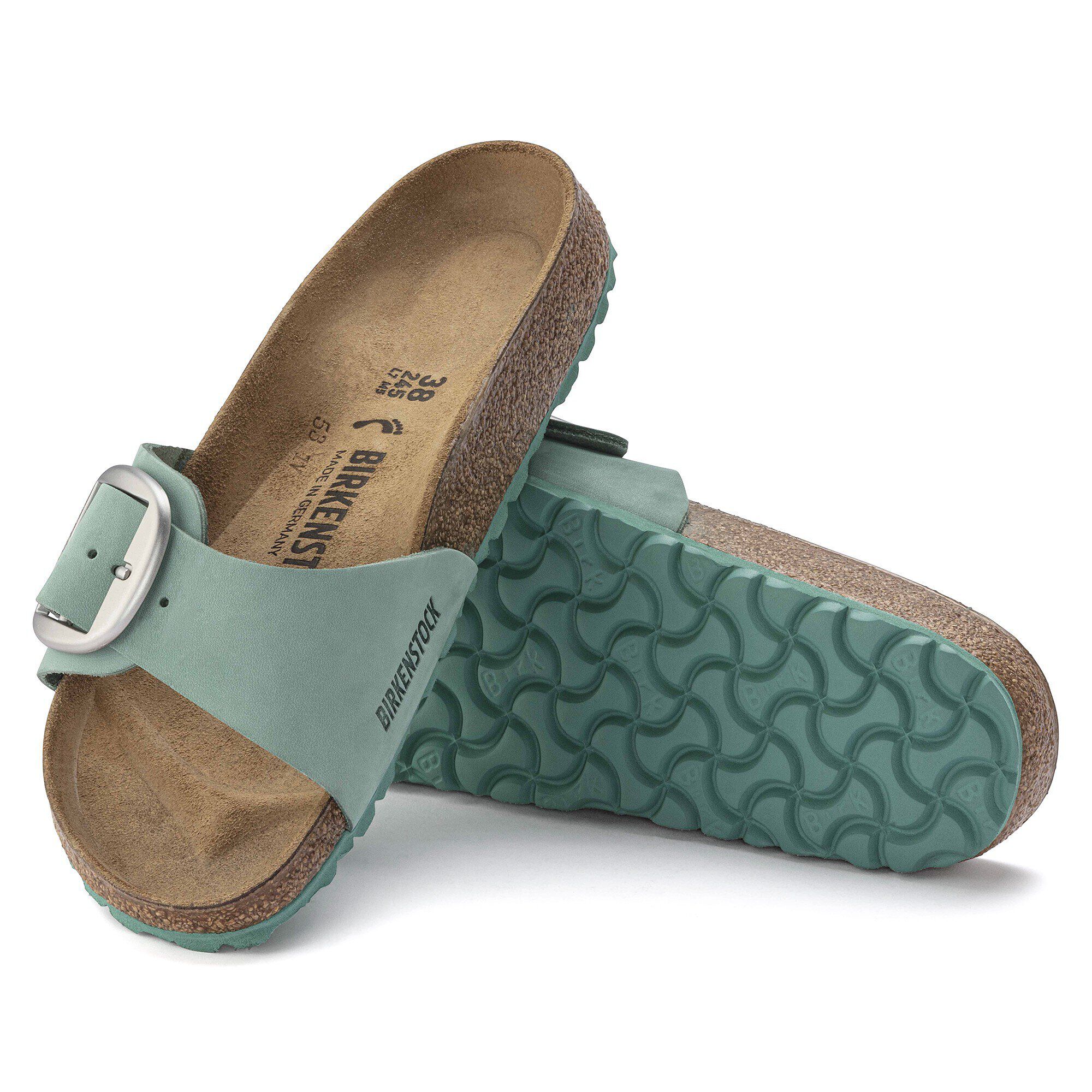 Madrid Big Buckle Nubuk Leather