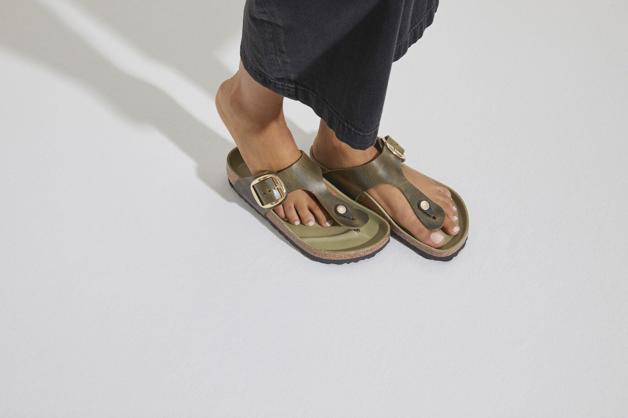 Gizeh Big Buckle Natural Leather Oiled