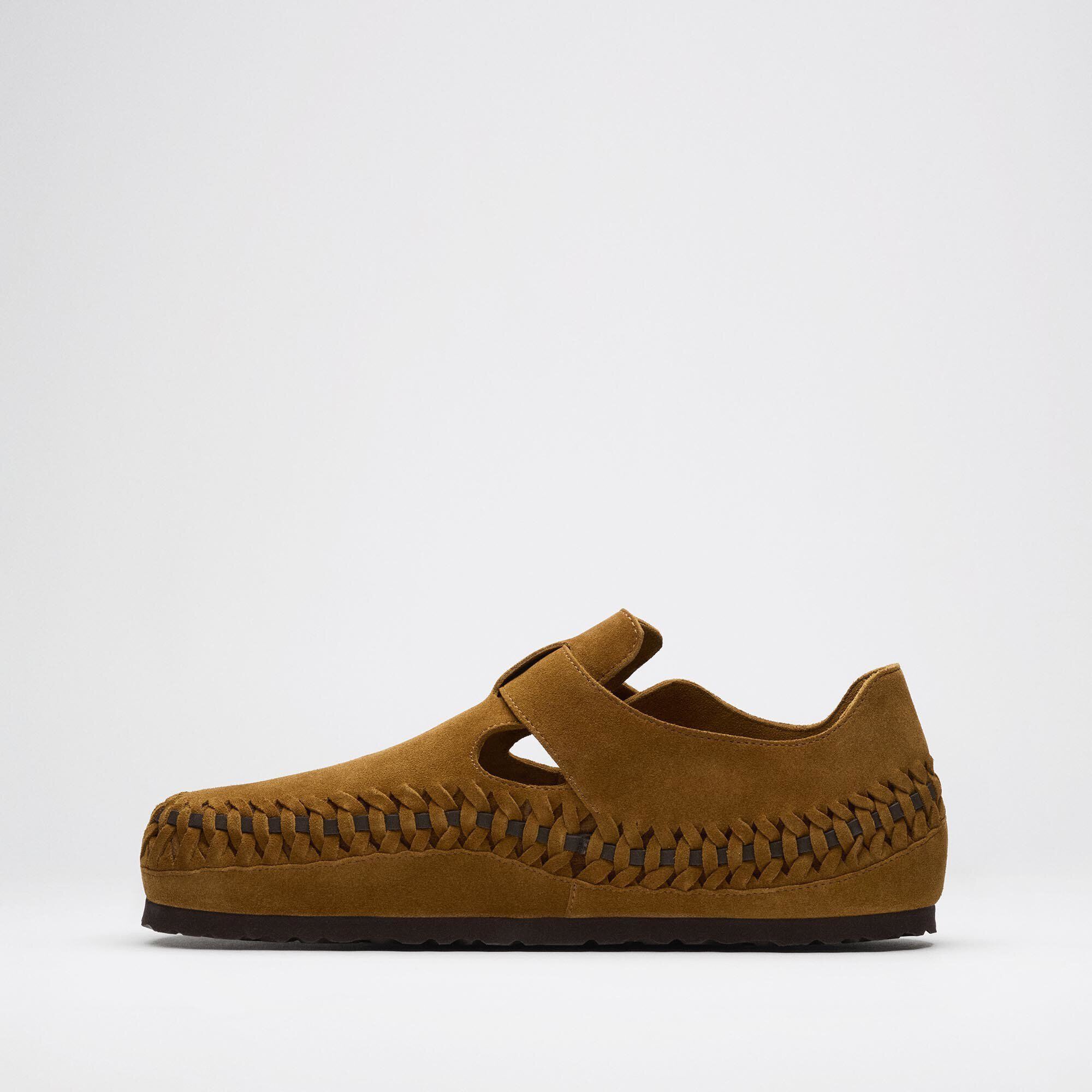 Kith London Braided Suede Leather in Color Mink | BIRKENSTOCK Greece