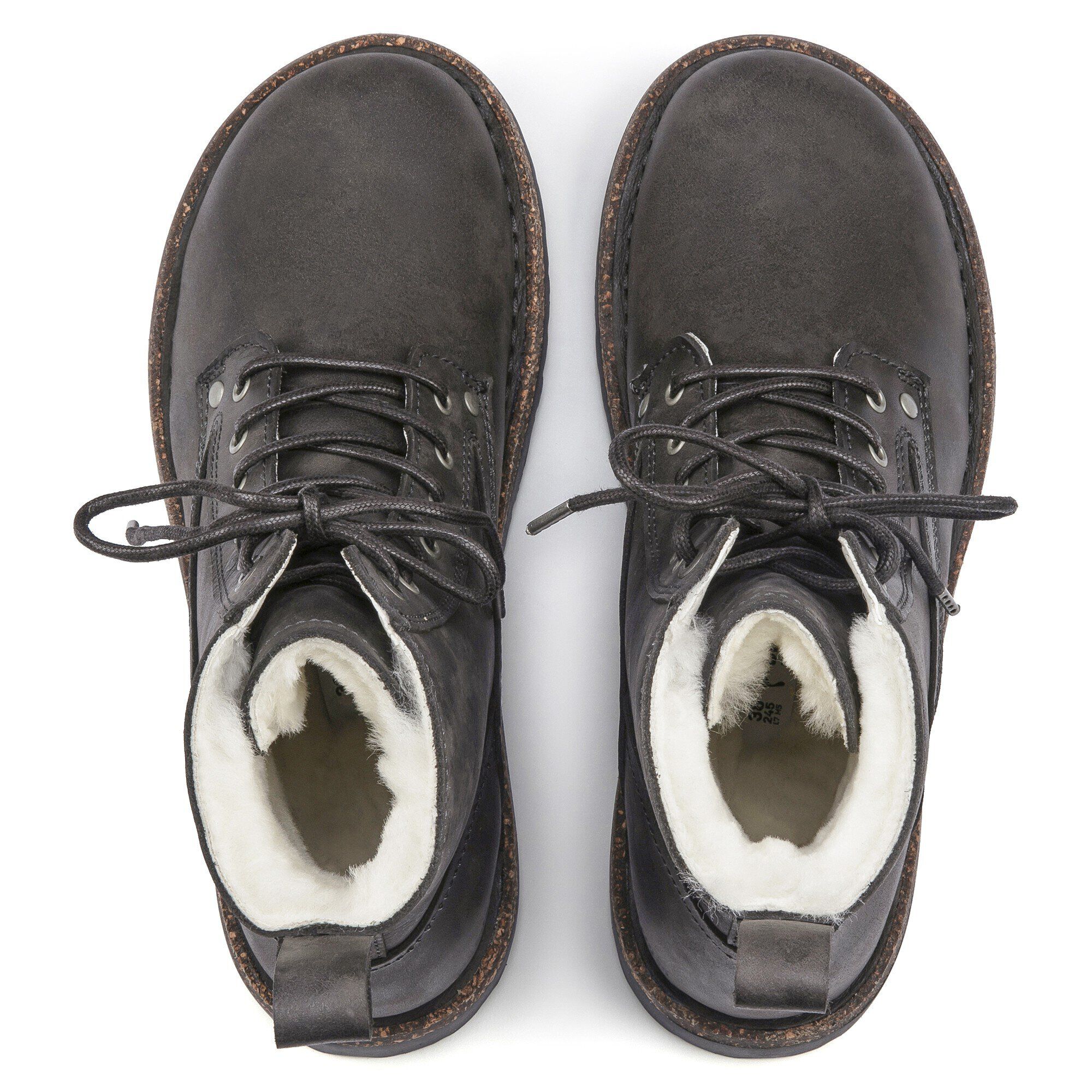 Bryson Shearling Waxy Leather Nubuck