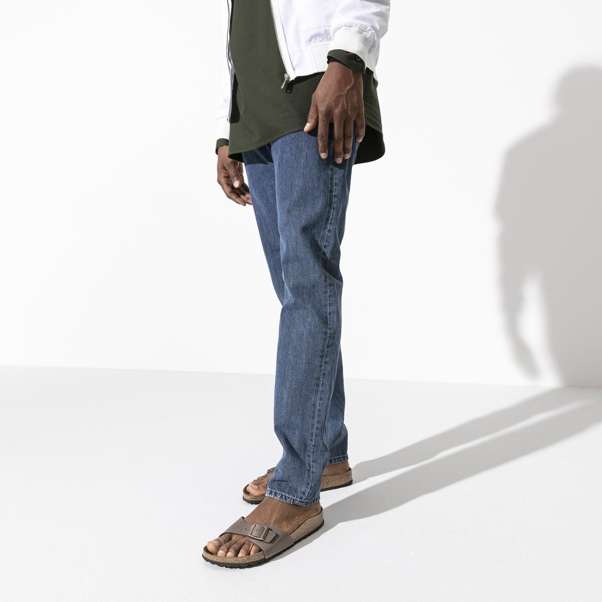   Close-up with a male model