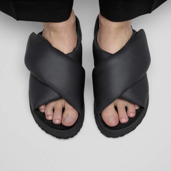 Theda Cross Strap Natuurleer Theda Cross Strap Natuurleer