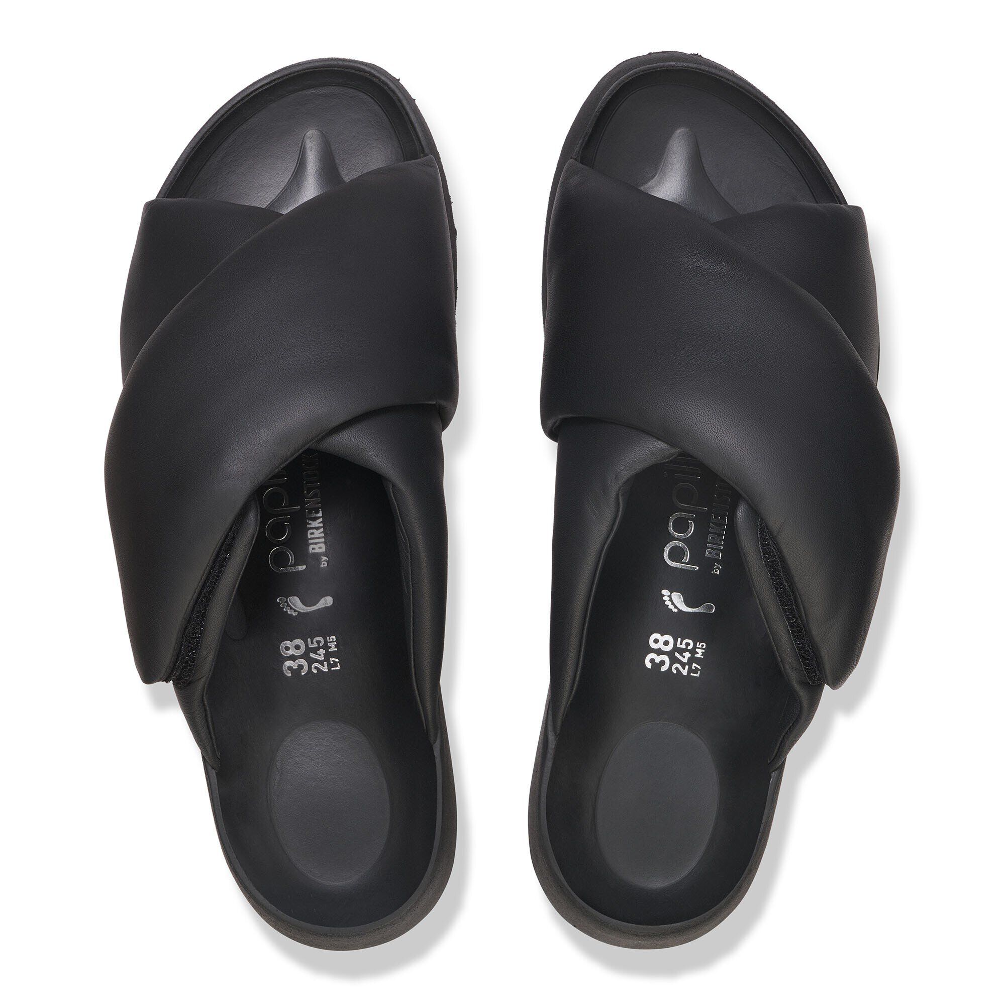 Theda Cross Strap Natuurleer