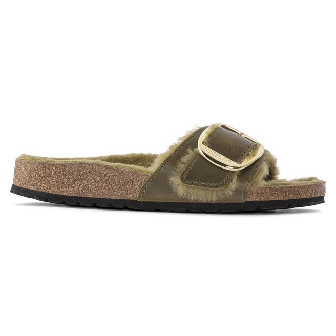Madrid Big Buckle Shearling Natural Leather Oiled