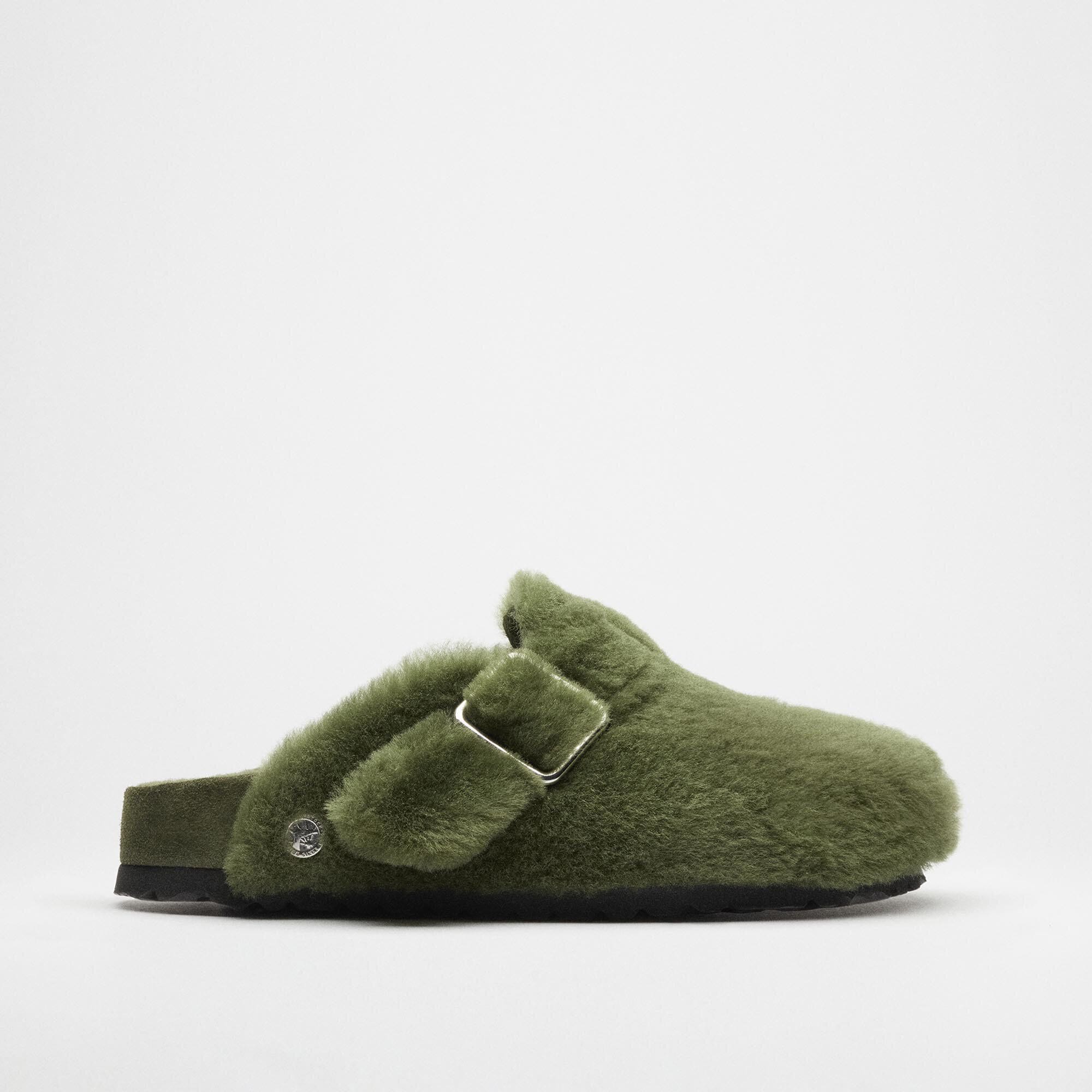 Boston 1774 Shearling Fur in Color green | BIRKENSTOCK Denmark