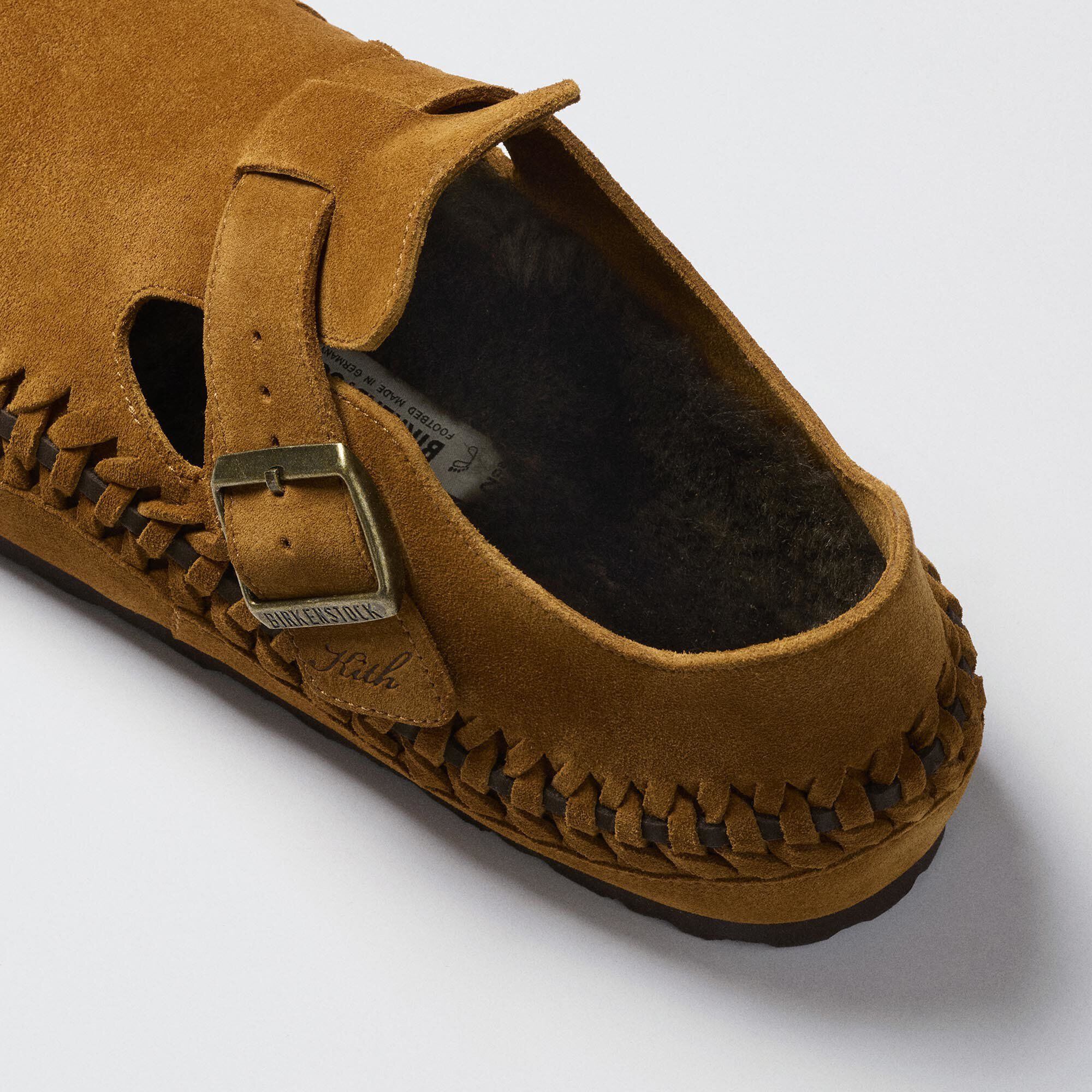 Kith London Braided Suede Leather Close-up view showing material detail