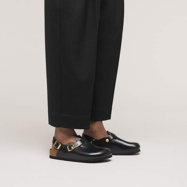 Sw 656 Tokio II Natural Leather in Color Black New Dressy Leather | BIRKENSTOCK UK