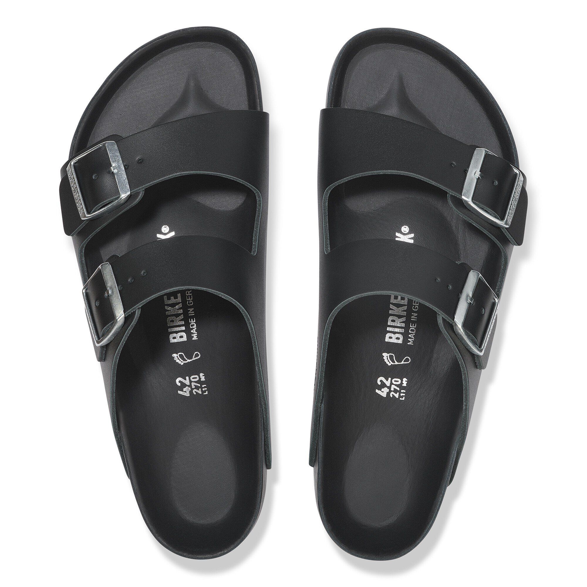 Arizona BS Natural Leather in Color Black | BIRKENSTOCK KSA