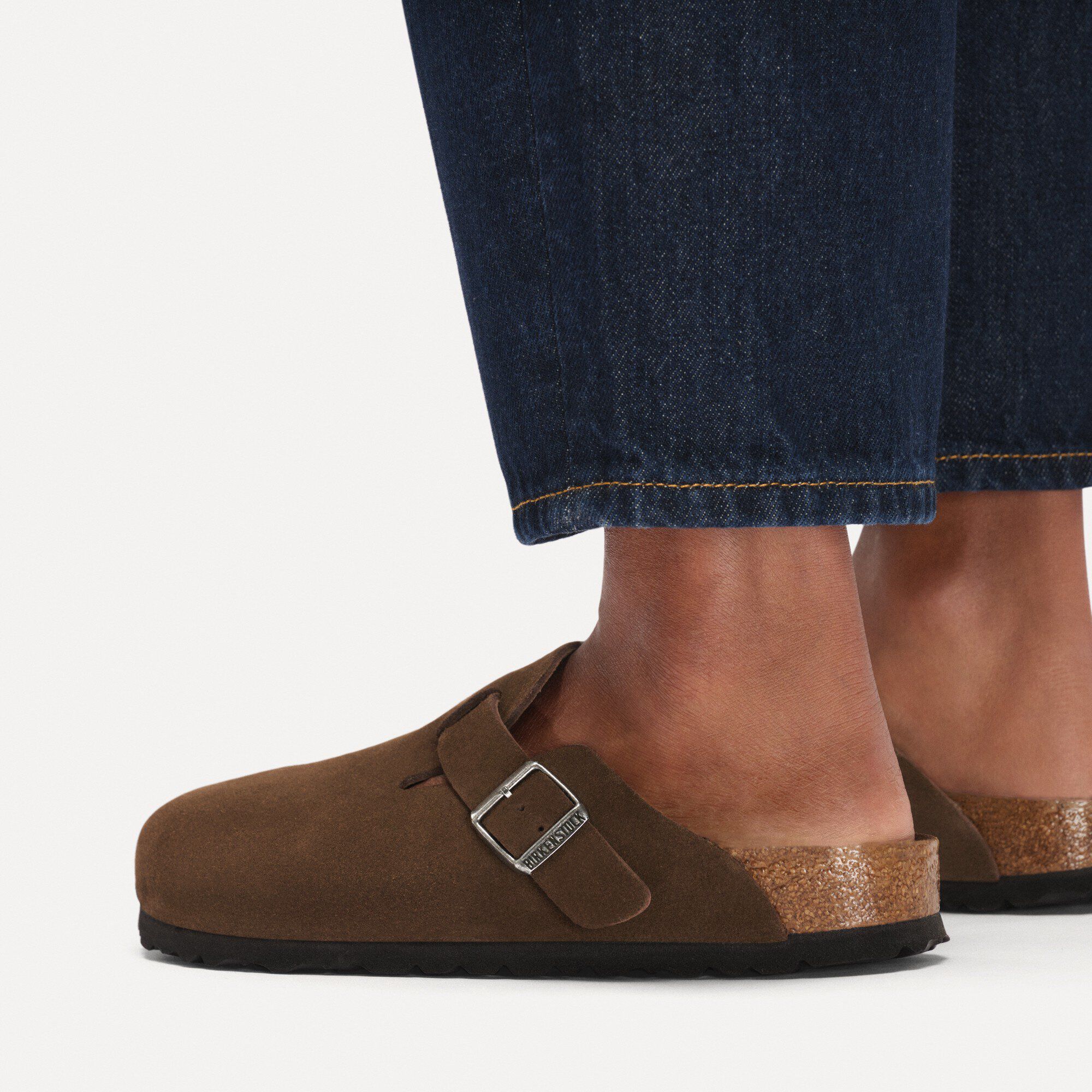 Boston BS Suede Leather in Color Carafe Tonal FB | BIRKENSTOCK Oman