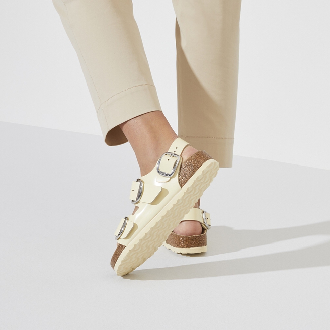 Milano Big Buckle Natural Leather Patent