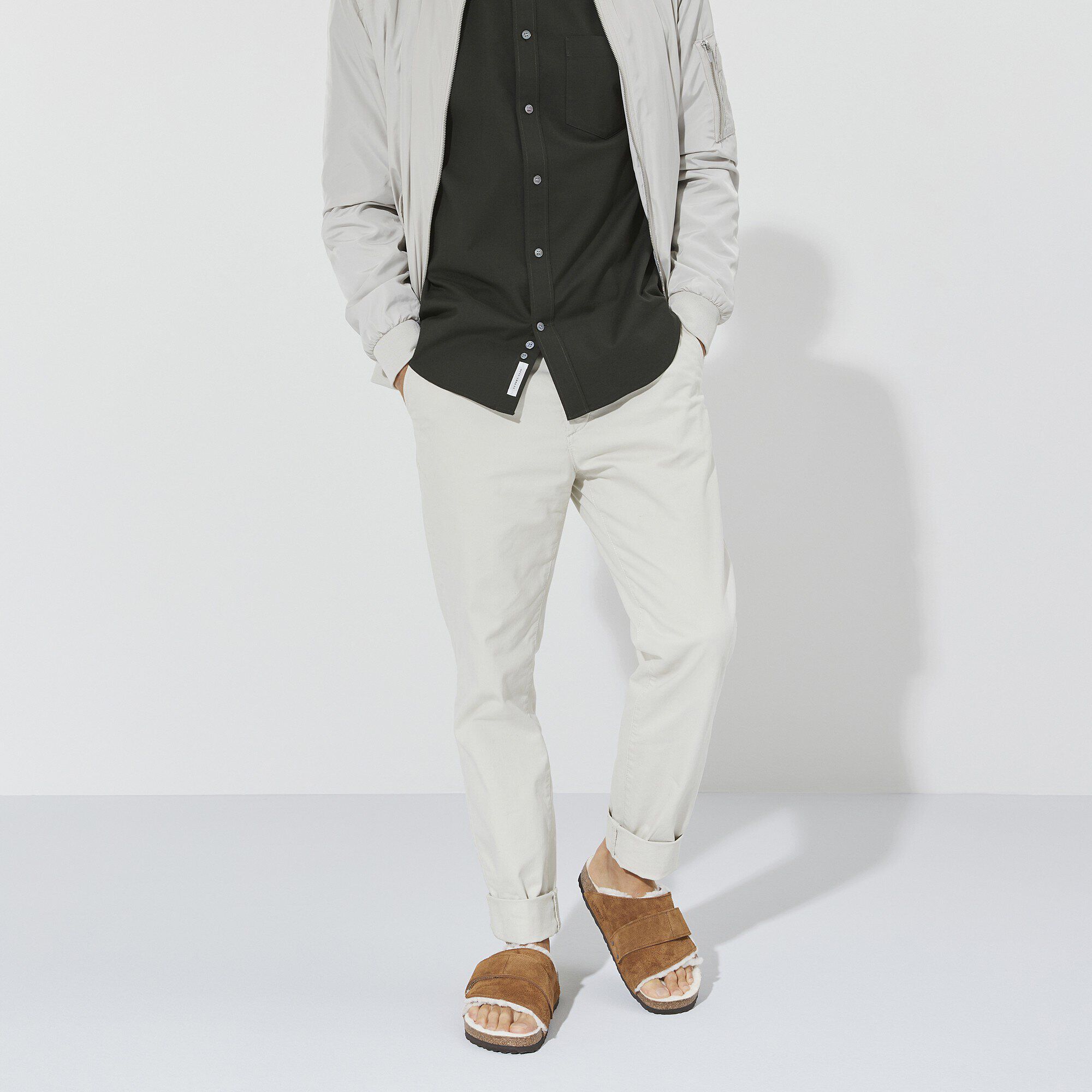 Kyoto Shearling Suede Leather