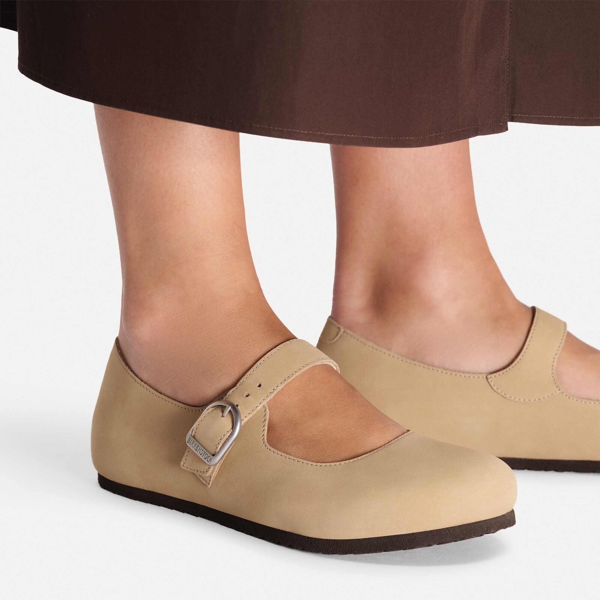 Santa Clarita Nubuck Leather Close-up with a female model