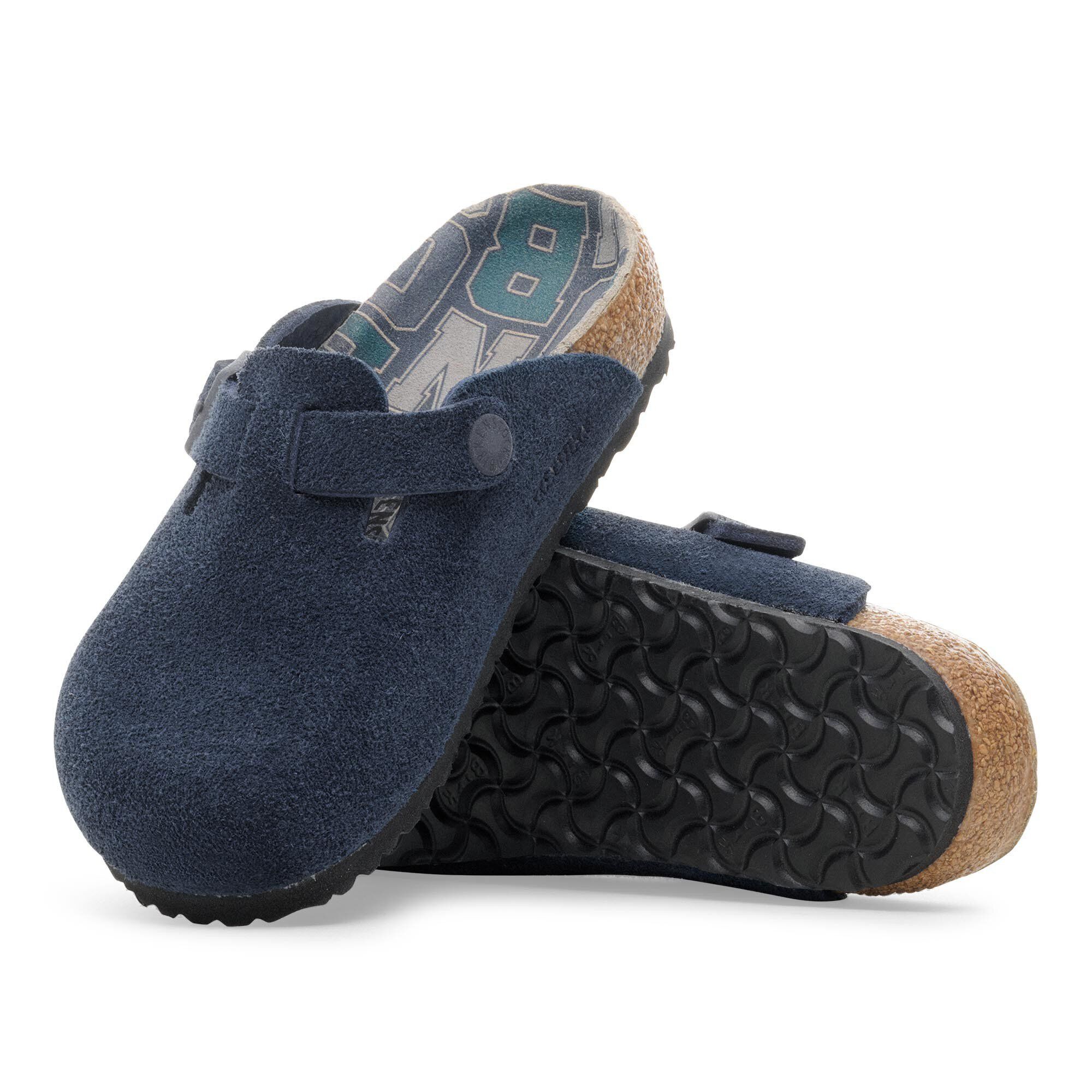 Boston Kids Pelle scamosciata with outer sole details