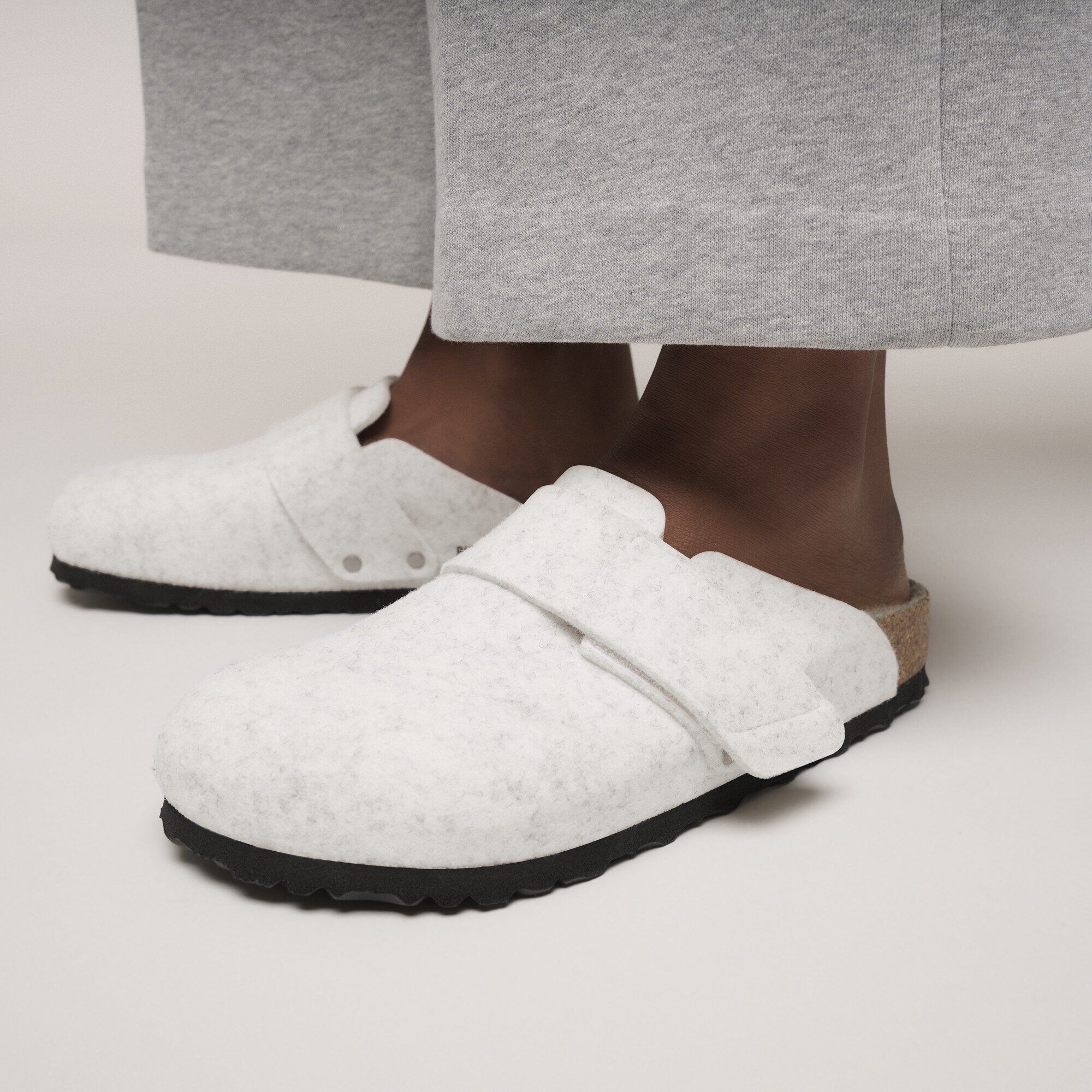 Loma Shearling Felt in Color Oyster | BIRKENSTOCK Finland