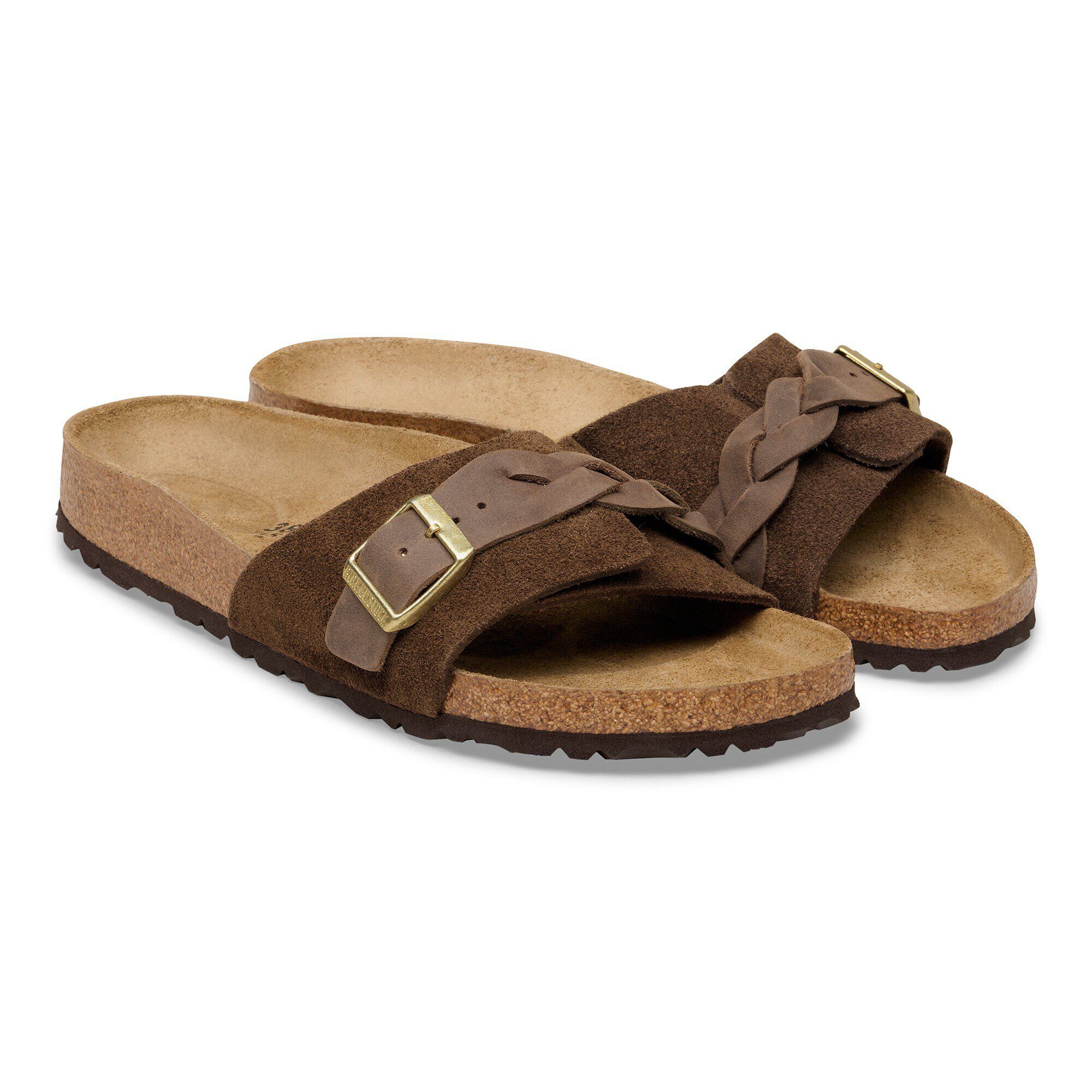 Oita Braided Suede Leather - shown as a pair